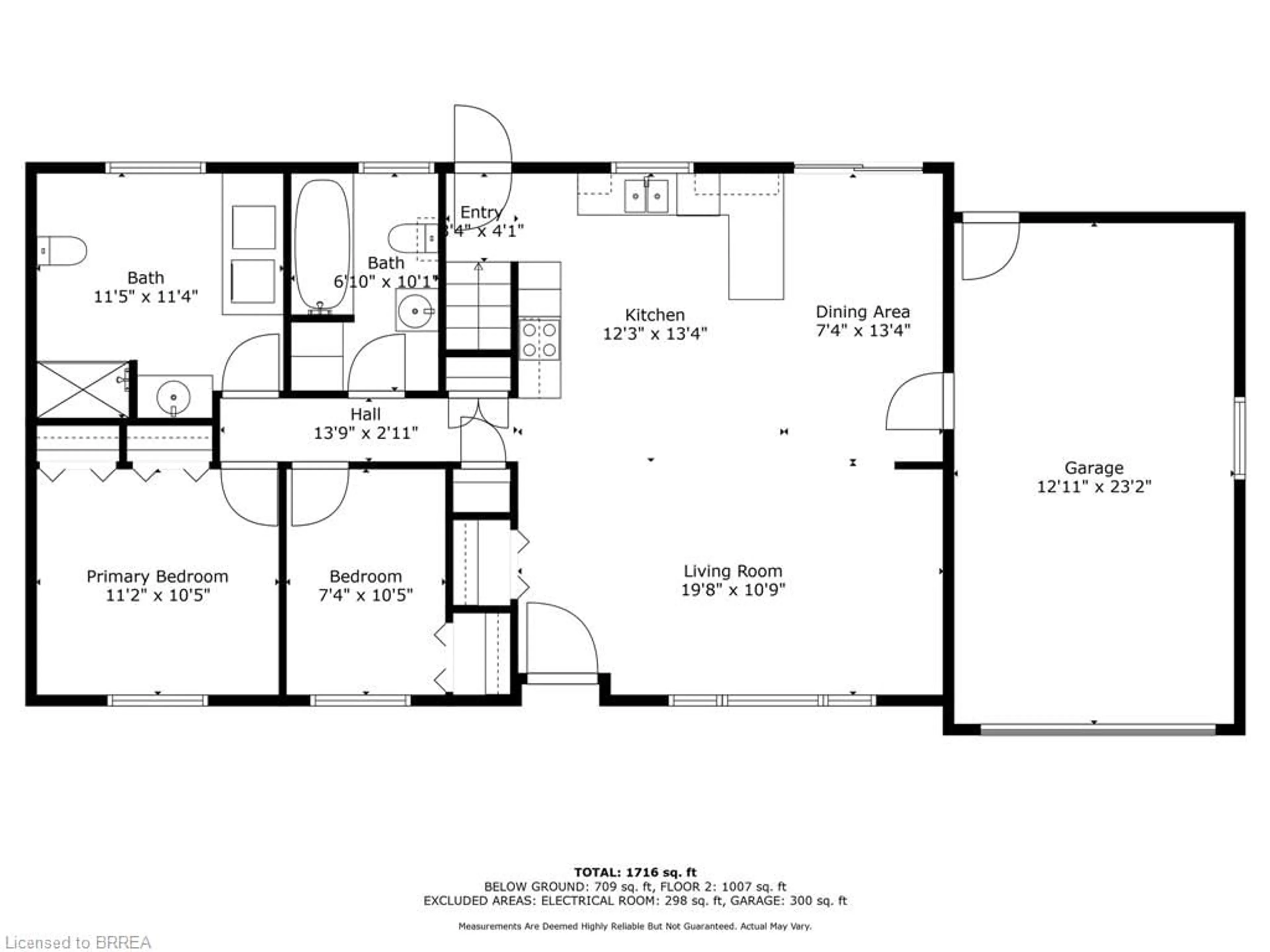 Floor plan for 2 Saint Catharine St, Burford Ontario N0E 1A0