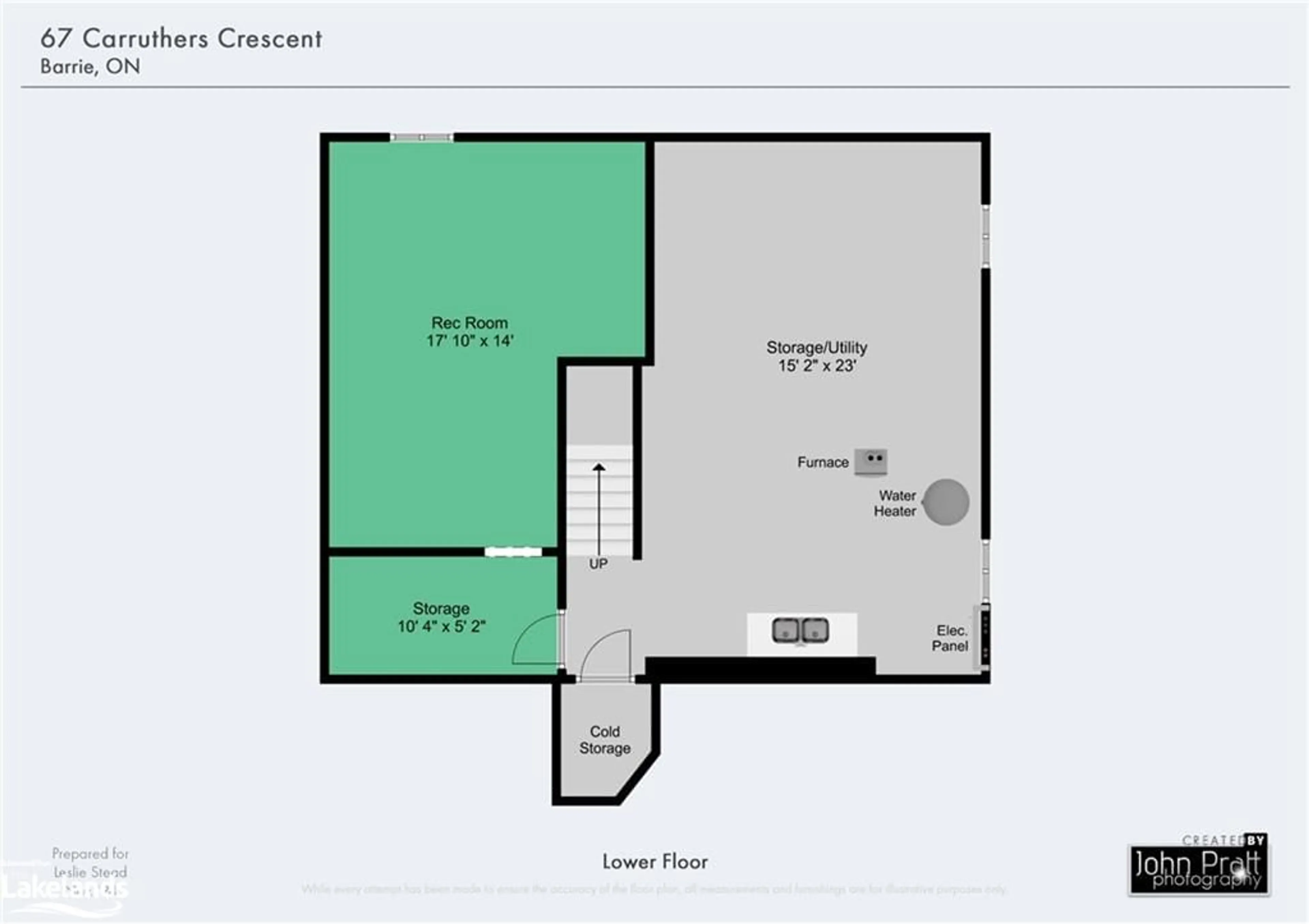 Floor plan for 67 Carruthers Cres, Barrie Ontario L4M 6A3