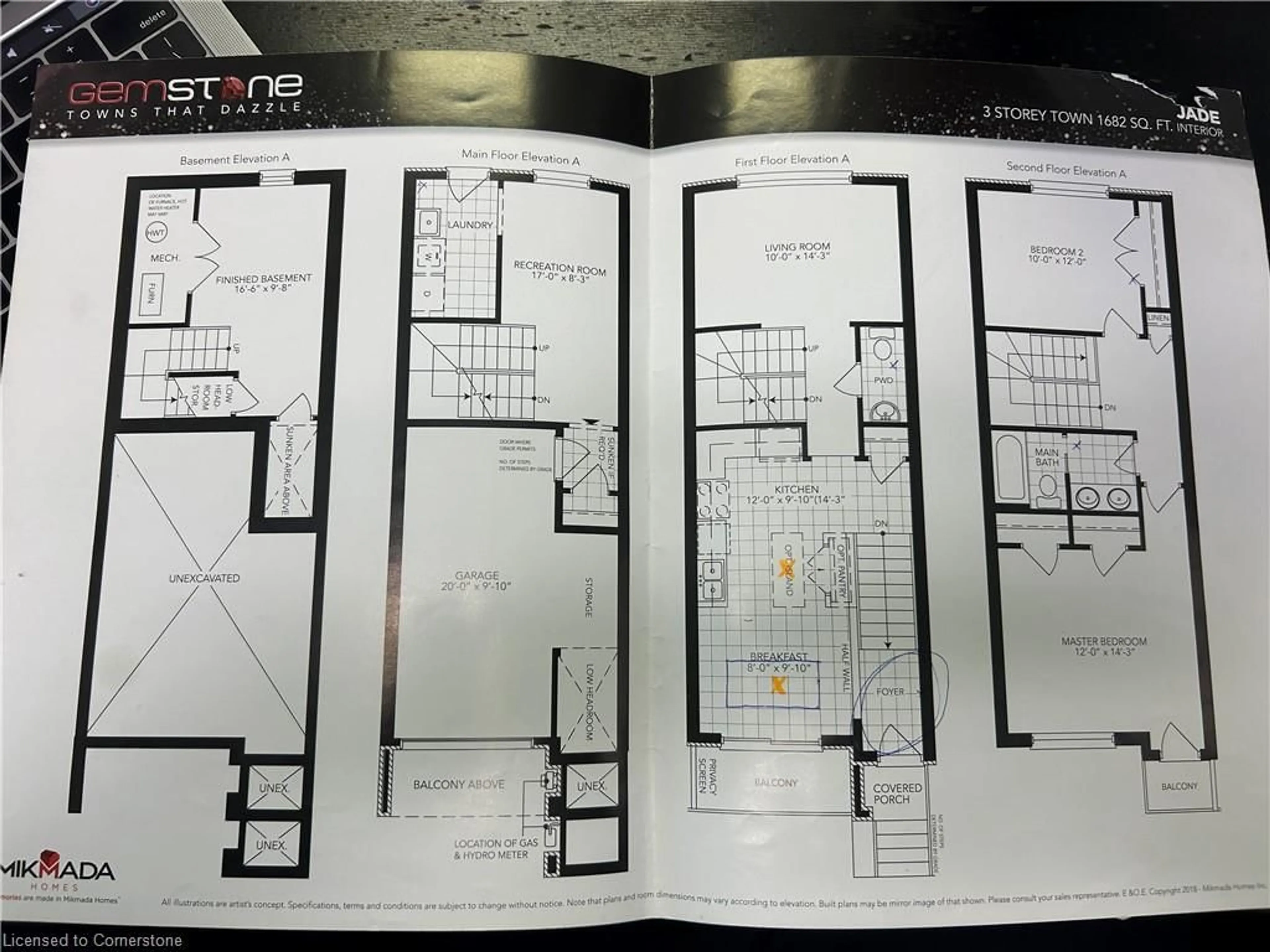 Floor plan for 383 Dundas St #5, Waterdown Ontario L8B 1X6