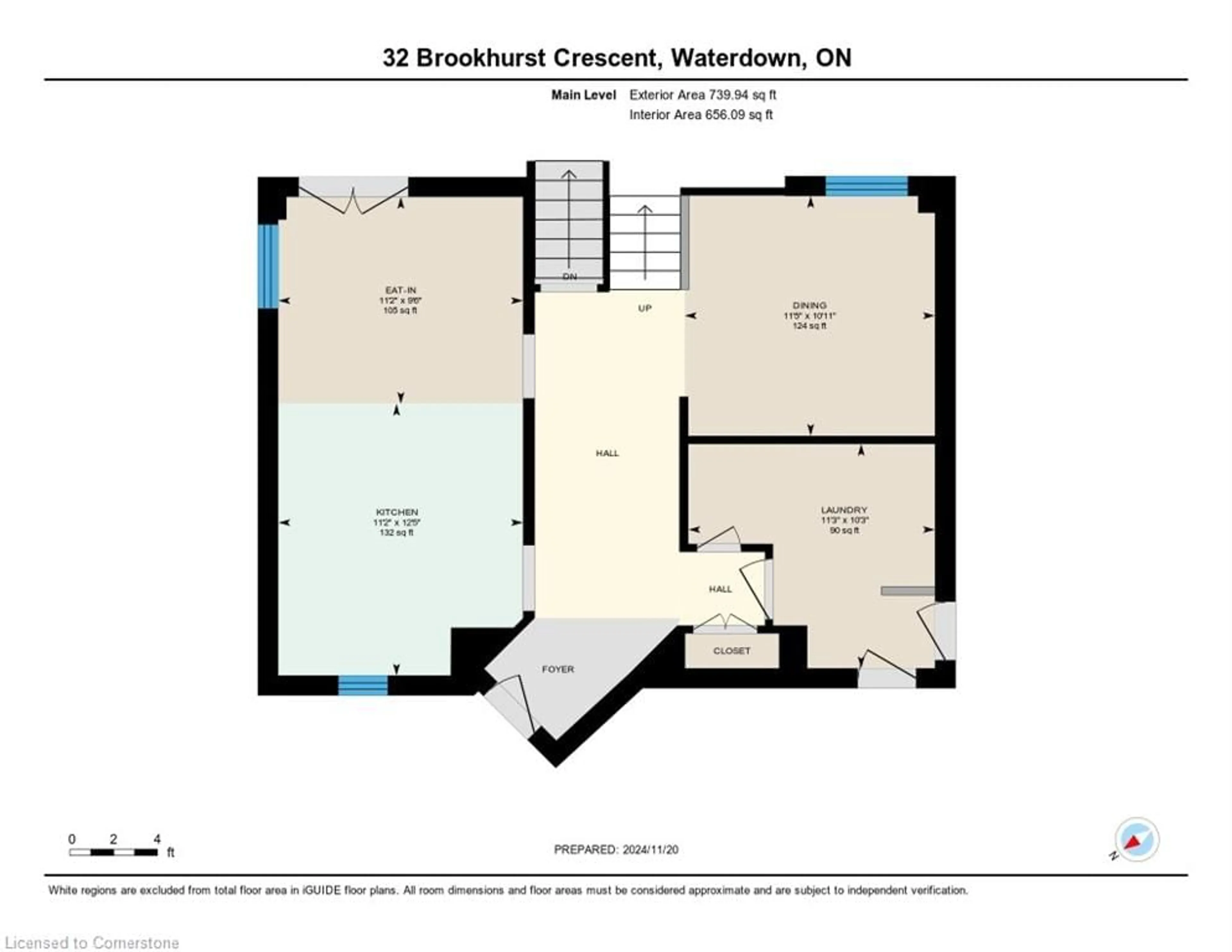 Floor plan for 32 Brookhurst Cres, Waterdown Ontario L8B 0M5