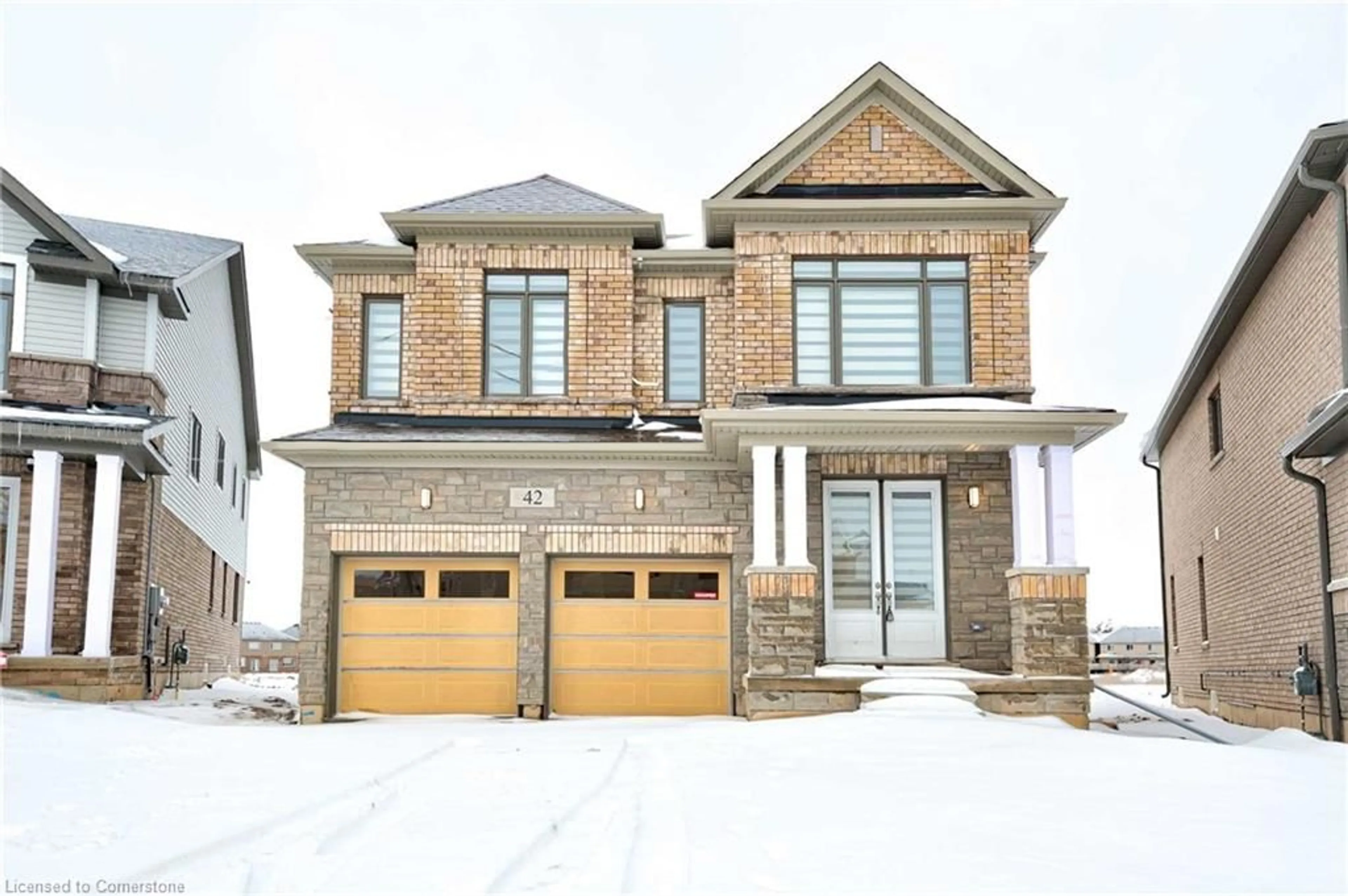 Frontside or backside of a home, the street view for 42 Mildred Gillies St, Ayr Ontario N0B 1E0