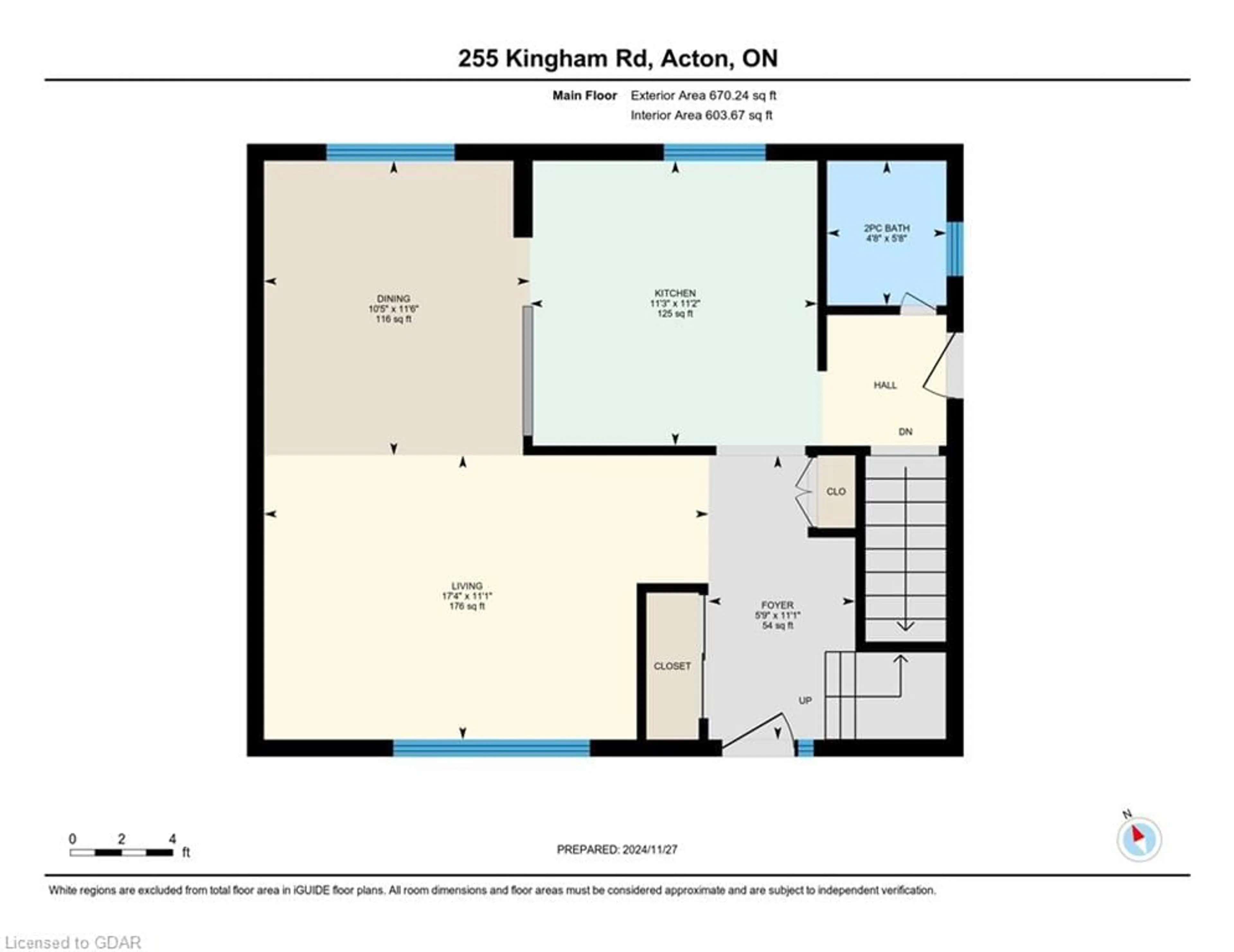 Floor plan for 255 Kingham Rd, Acton Ontario L7J 2T3