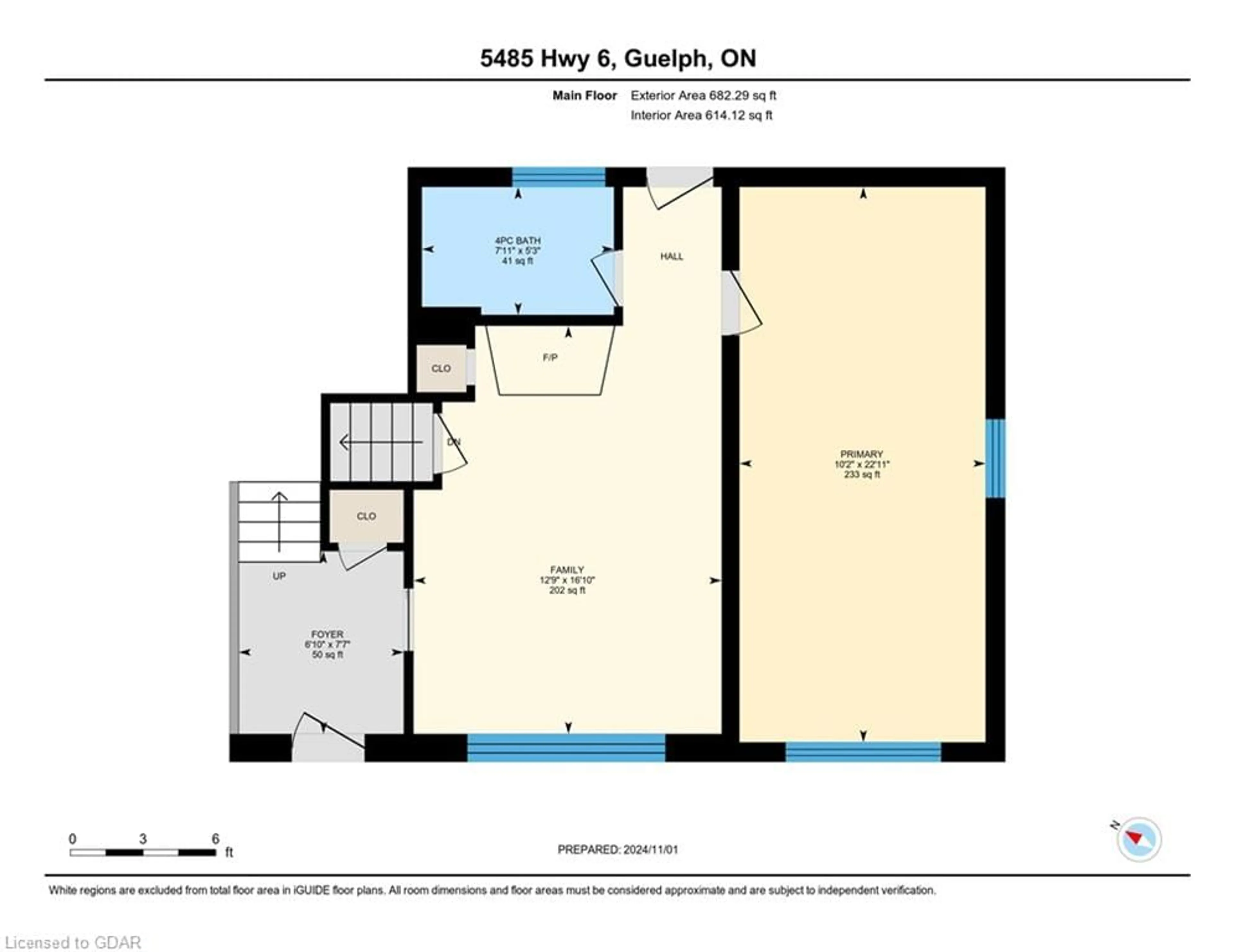 Floor plan for 5485 Highway 6, Guelph Ontario N1H 6J2