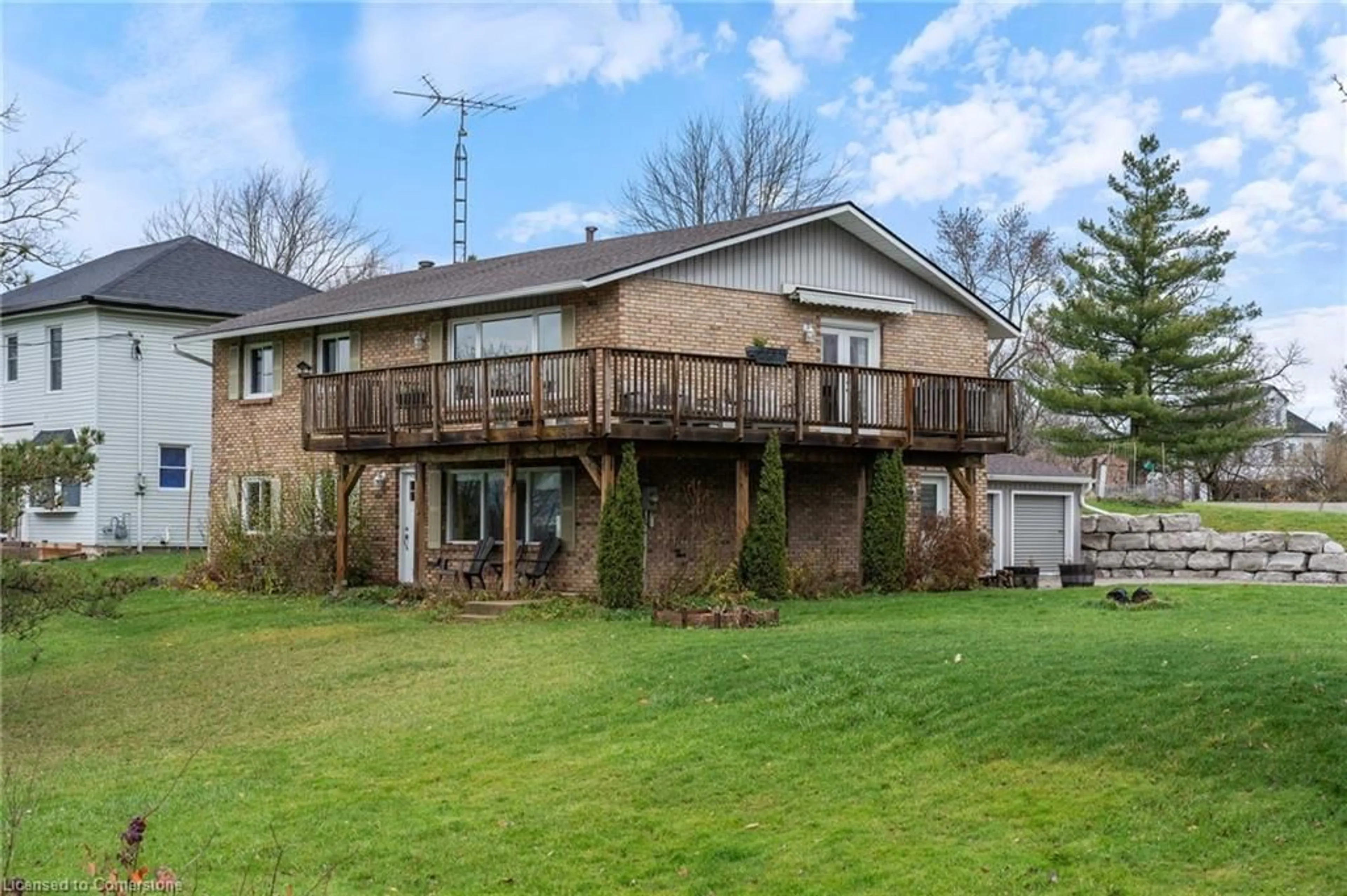 Frontside or backside of a home, the fenced backyard for 65 Front St, York Ontario N0A 1R0