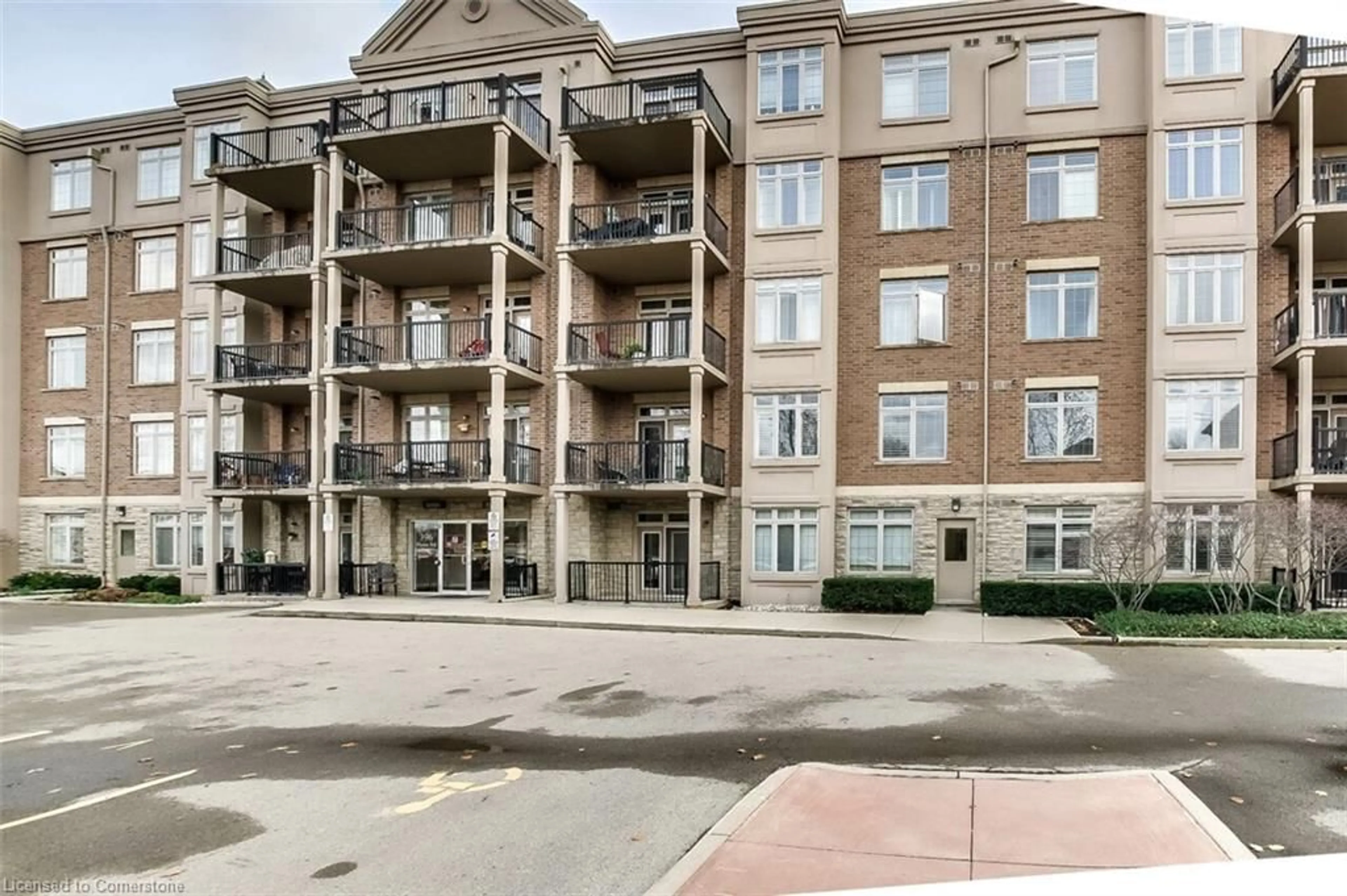 A pic from exterior of the house or condo, the front or back of building for 396 Plains Rd #207, Burlington Ontario L7T 2C8