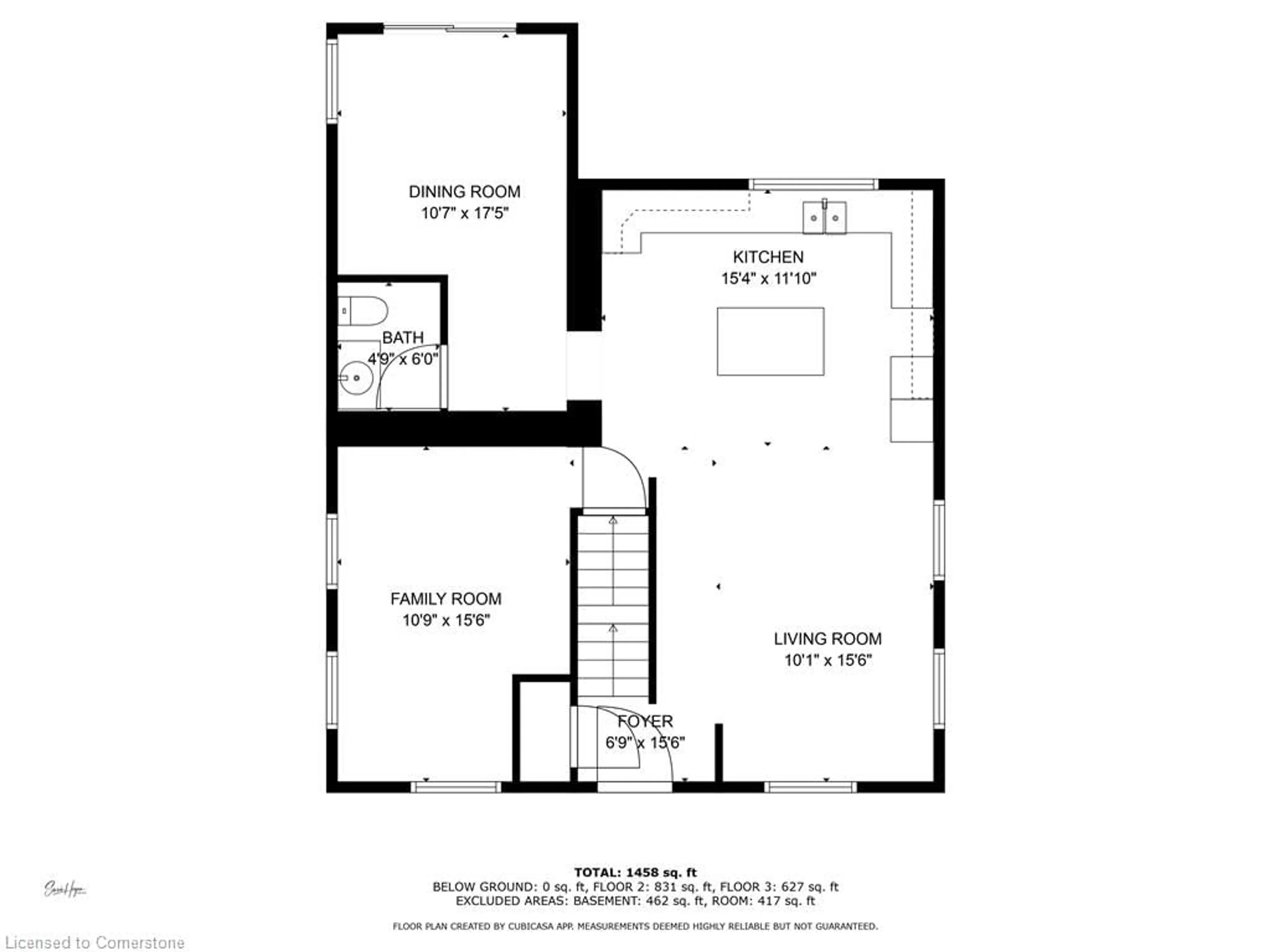 Floor plan for 351 Fountain St, Cambridge Ontario N3H 1J2