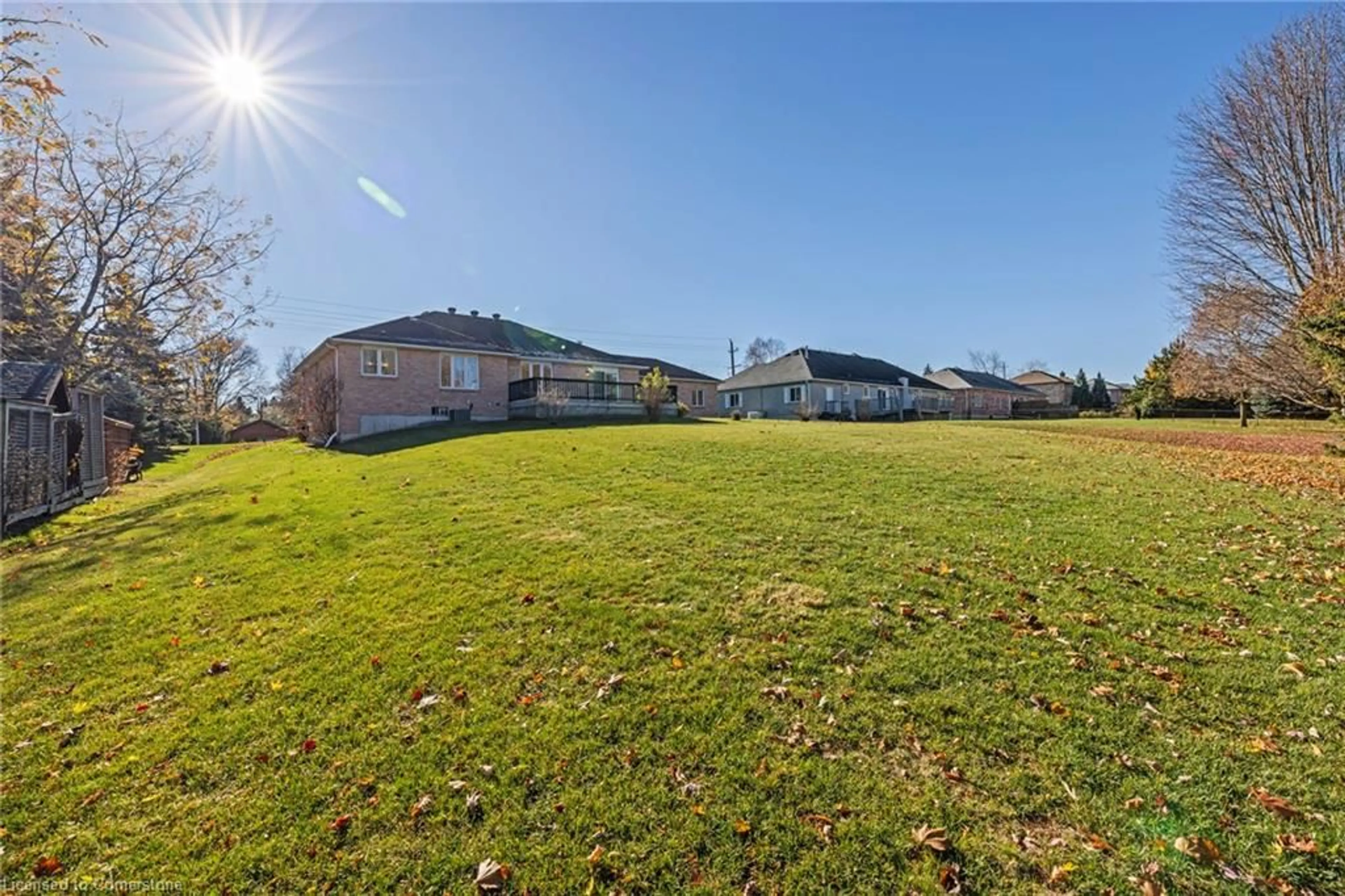 A pic from exterior of the house or condo, the fenced backyard for 1690 Mount Albert Rd, East Gwillimbury Ontario L0G 1V0