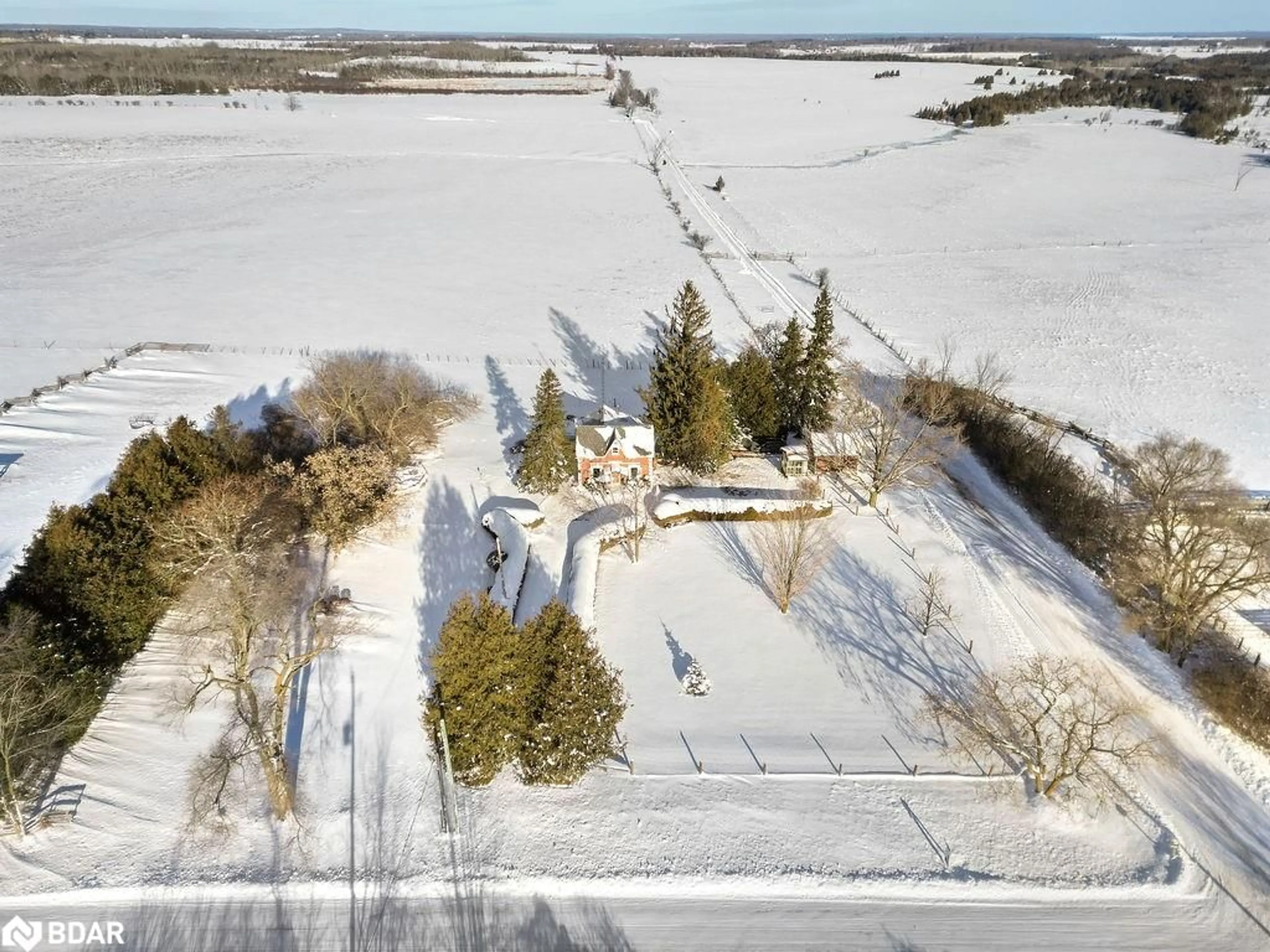 A pic from outside/outdoor area/front of a property/back of a property/a pic from drone, water/lake/river/ocean view for 1357 Lorneville Rd, Woodville Ontario K0M 2T0