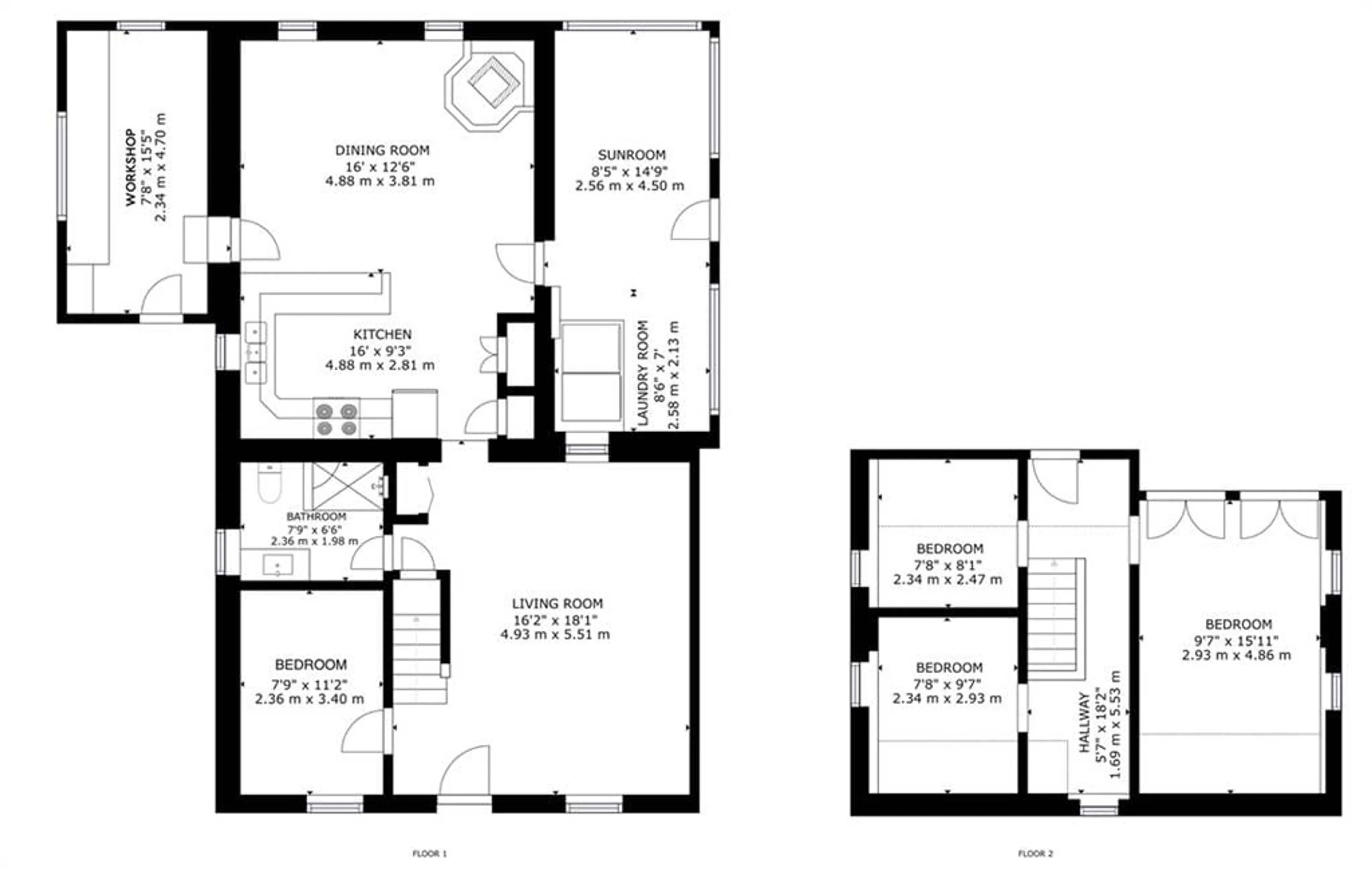 Floor plan for 1357 Lorneville Rd, Woodville Ontario K0M 2T0