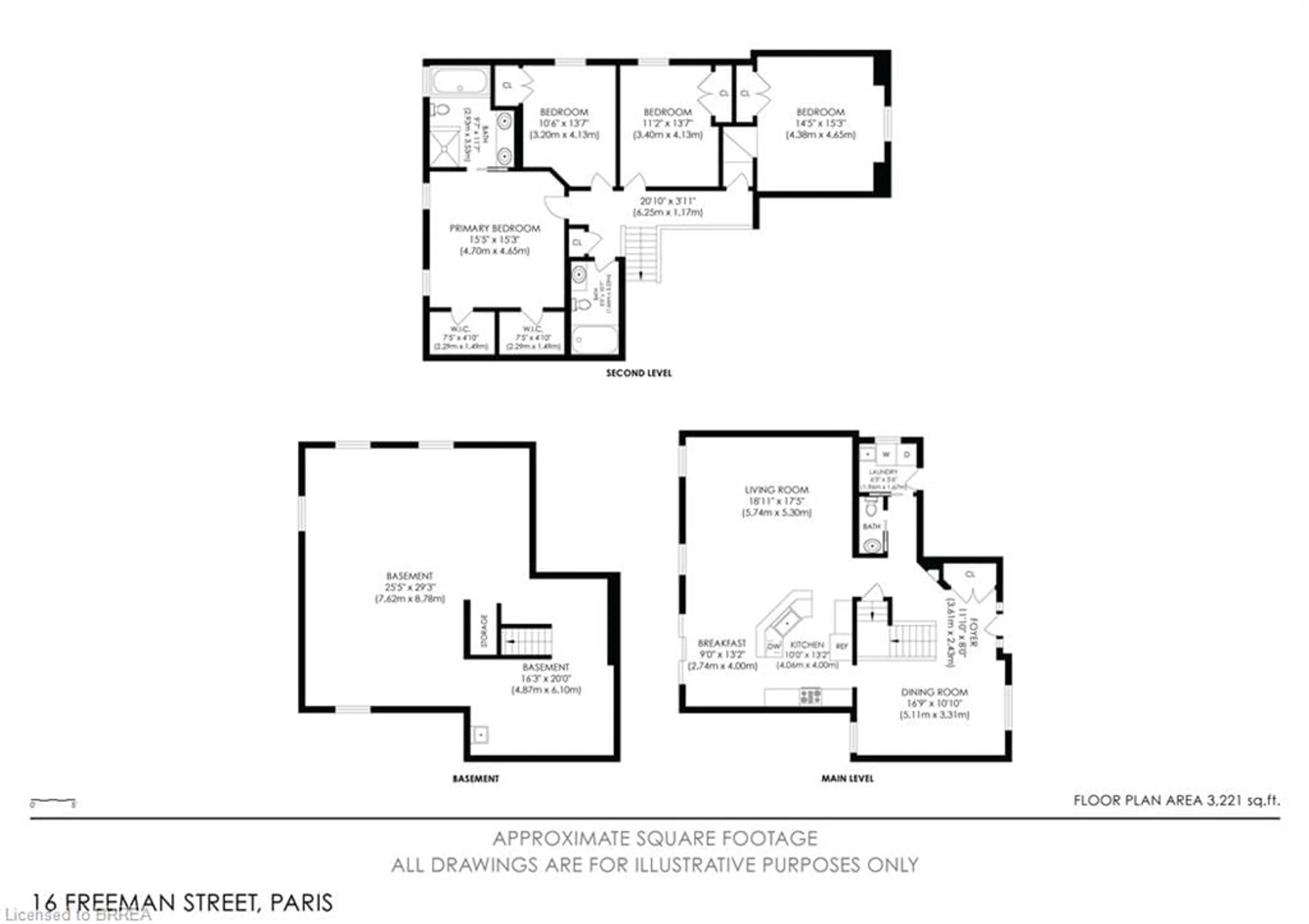 Floor plan for 16 Freeman St, Paris Ontario N3L 4H2