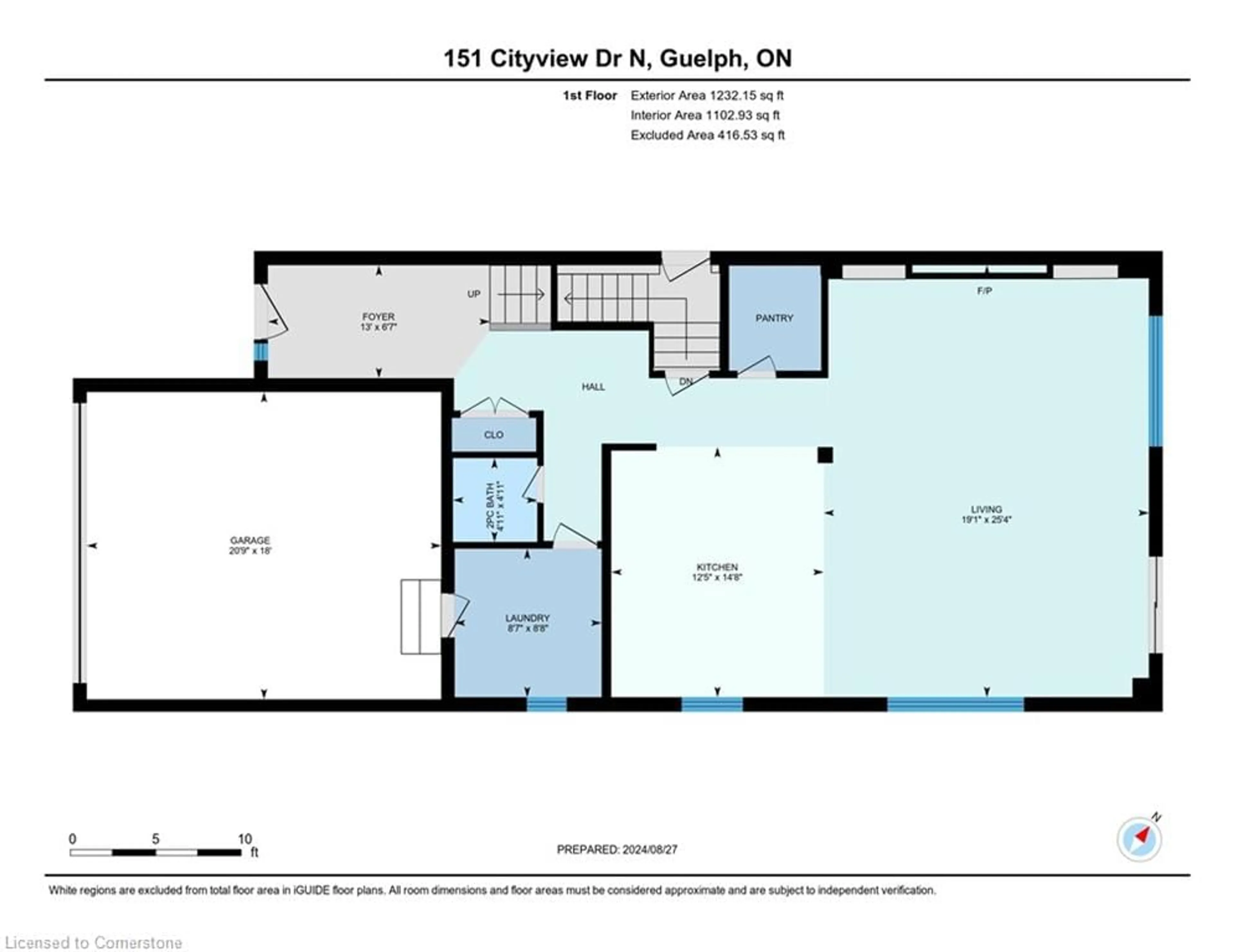 Floor plan for 151 Cityview Dr, Guelph Ontario N1E 6Y7