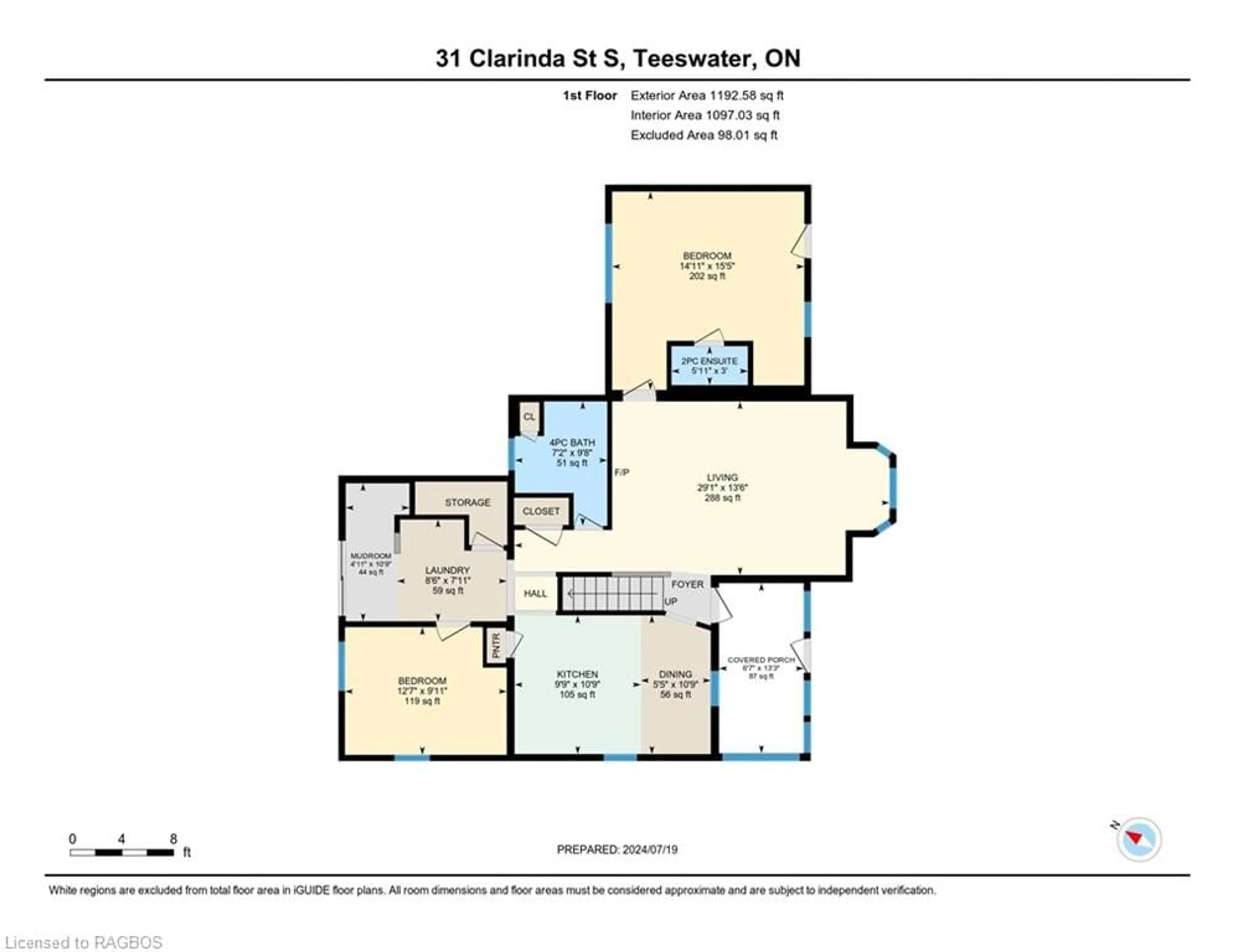 Floor plan for 31 Clarinda St, Teeswater Ontario N0G 2S0