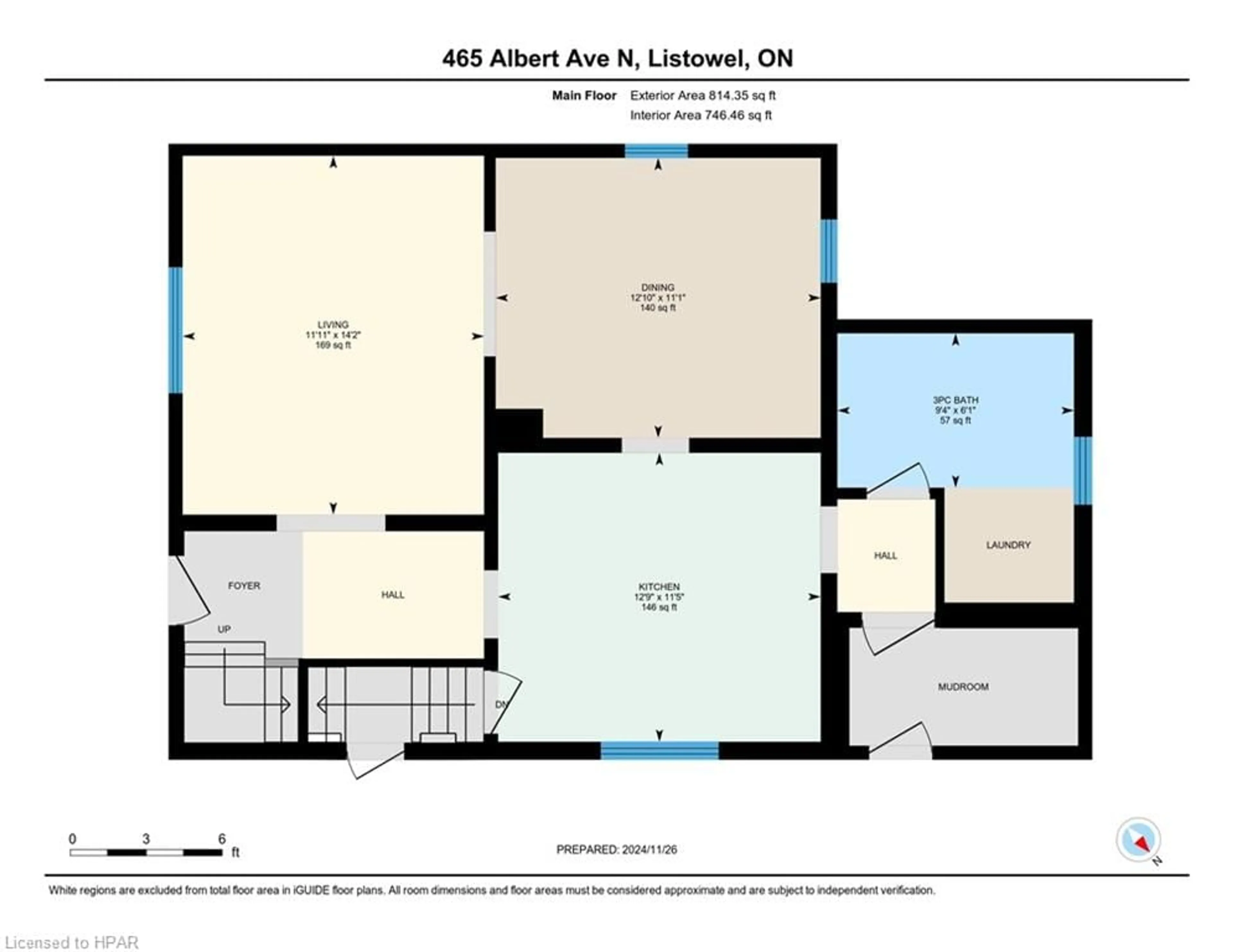 Floor plan for 465 Albert Ave, Listowel Ontario N4W 1V2