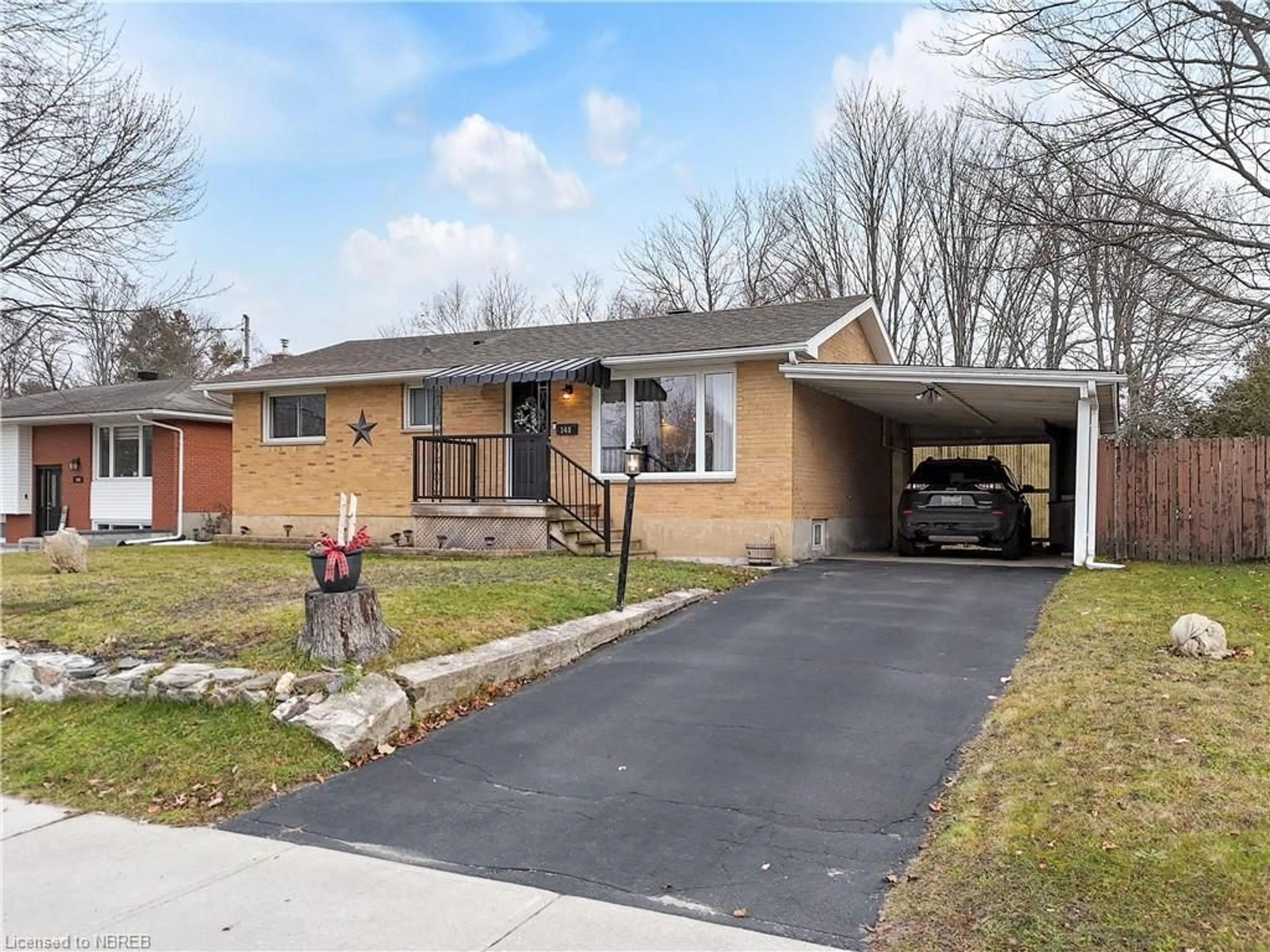 Frontside or backside of a home, the street view for 148 Sage Rd, North Bay Ontario P1A 3A4