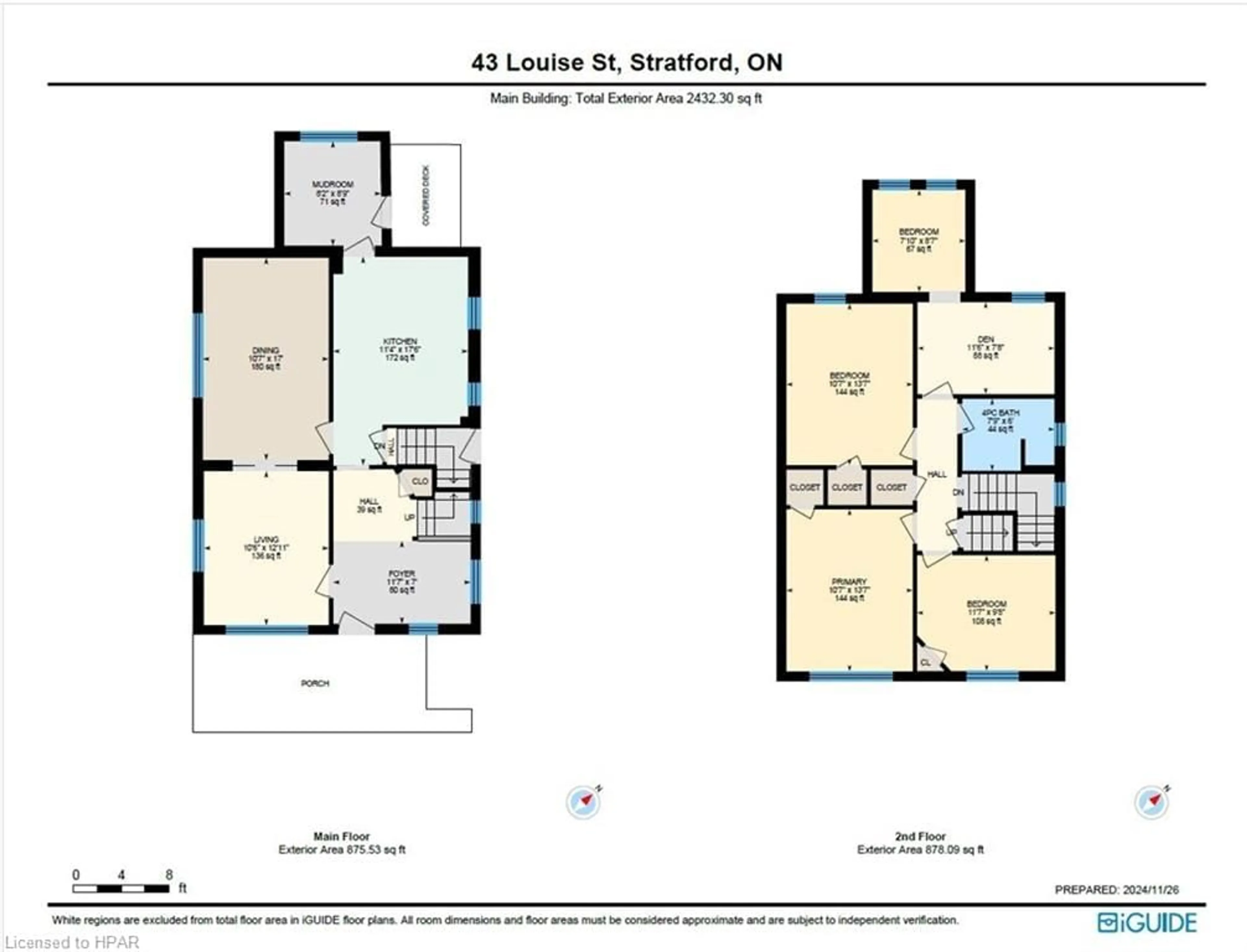 Floor plan for 43 Louise St, Stratford Ontario N5A 2E3