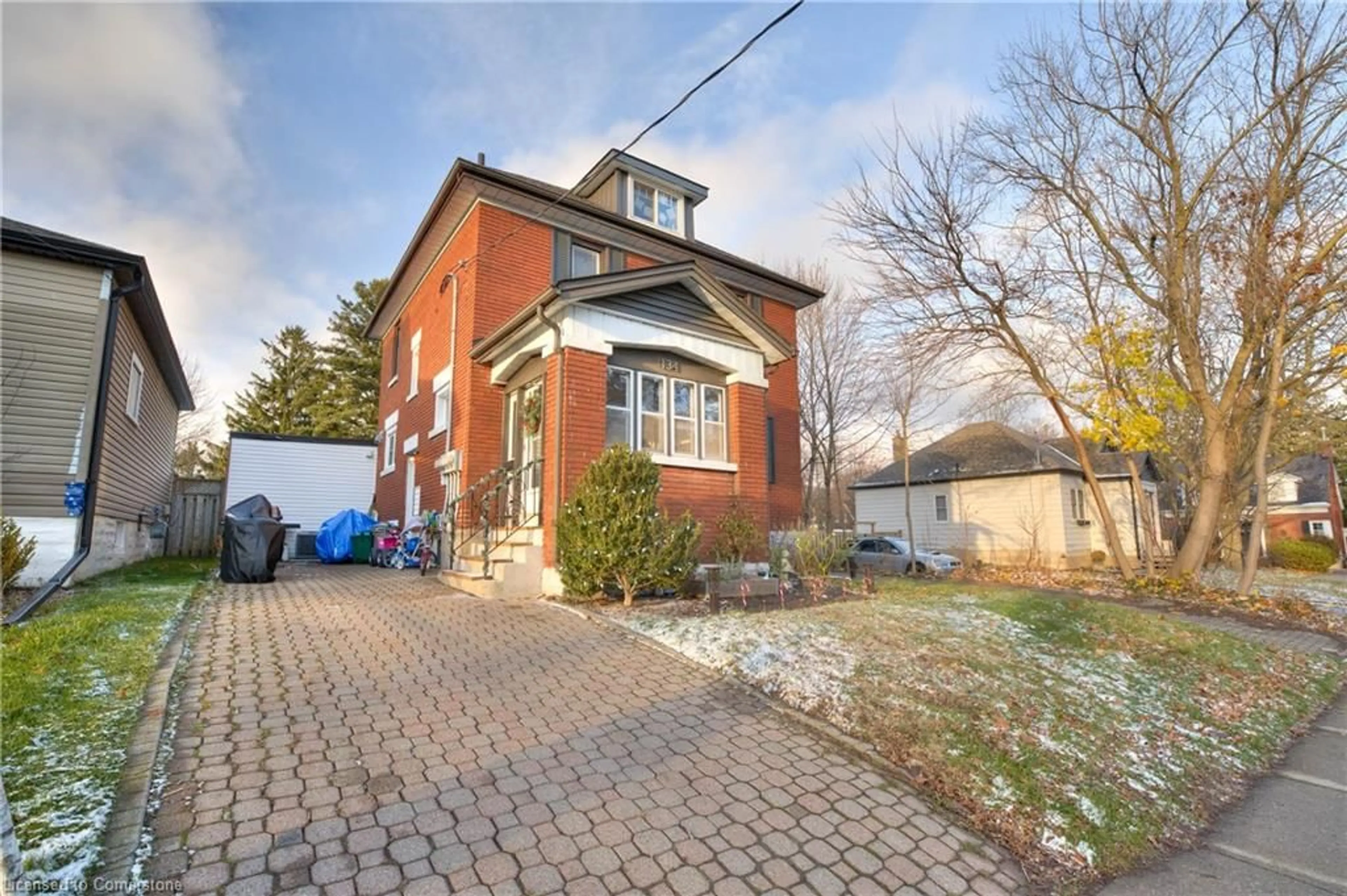 Frontside or backside of a home, the street view for 134 Brubacher St, Kitchener Ontario N2H 2W6