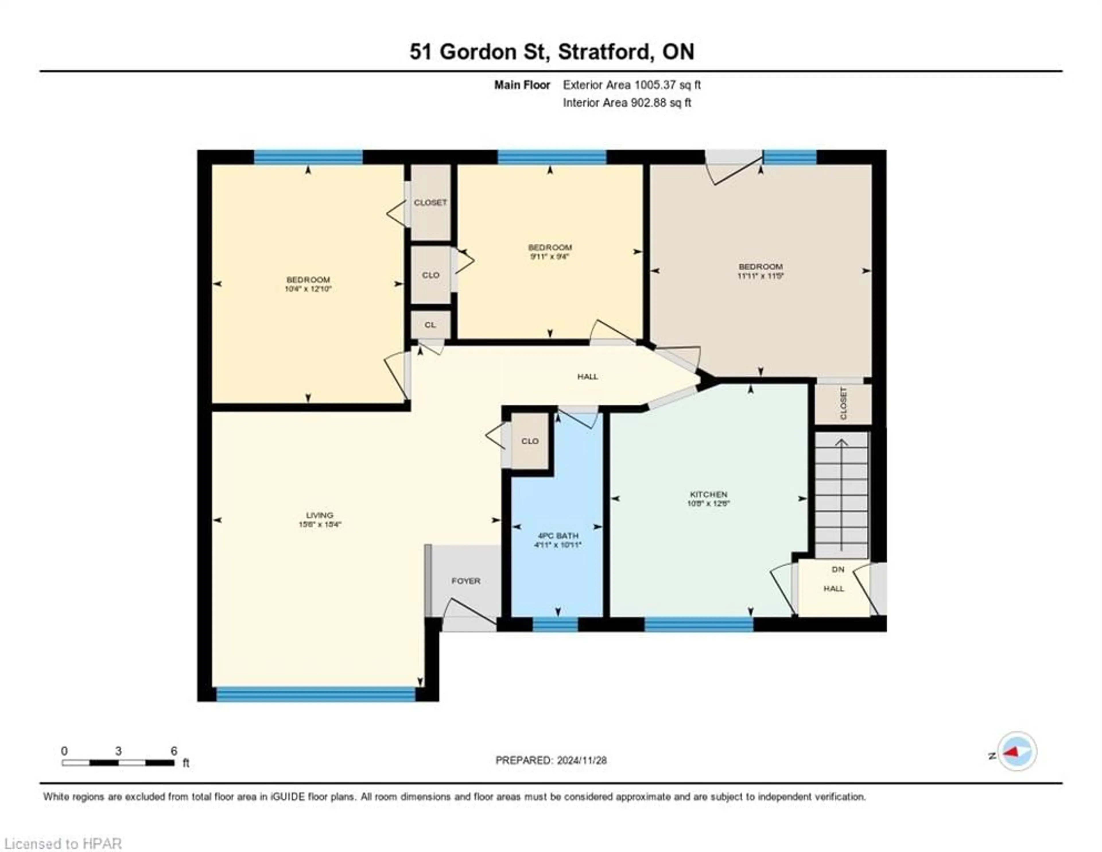 Floor plan for 51 Gordon St, Stratford Ontario N5A 4W2