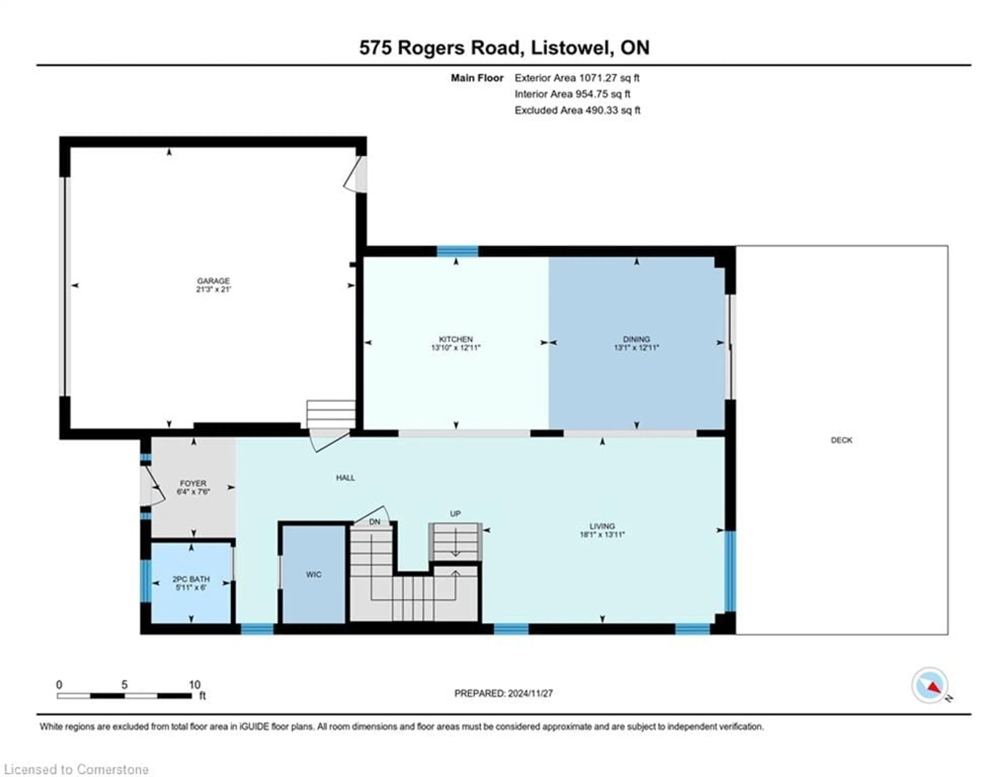 Floor plan for 575 Rogers Rd, Listowel Ontario N4W 0G1