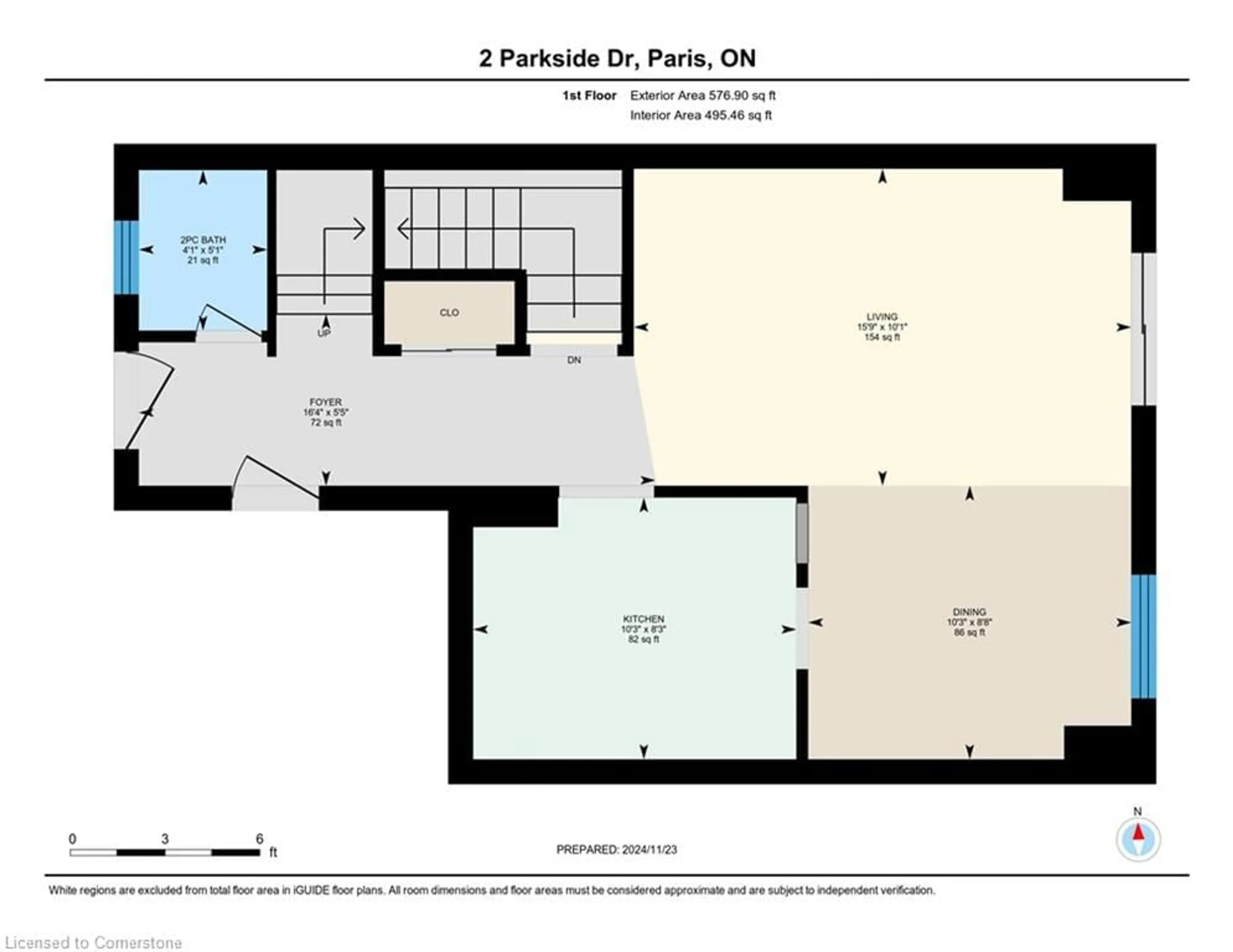 Floor plan for 2 Parkside Dr, Paris Ontario N3L 3S7