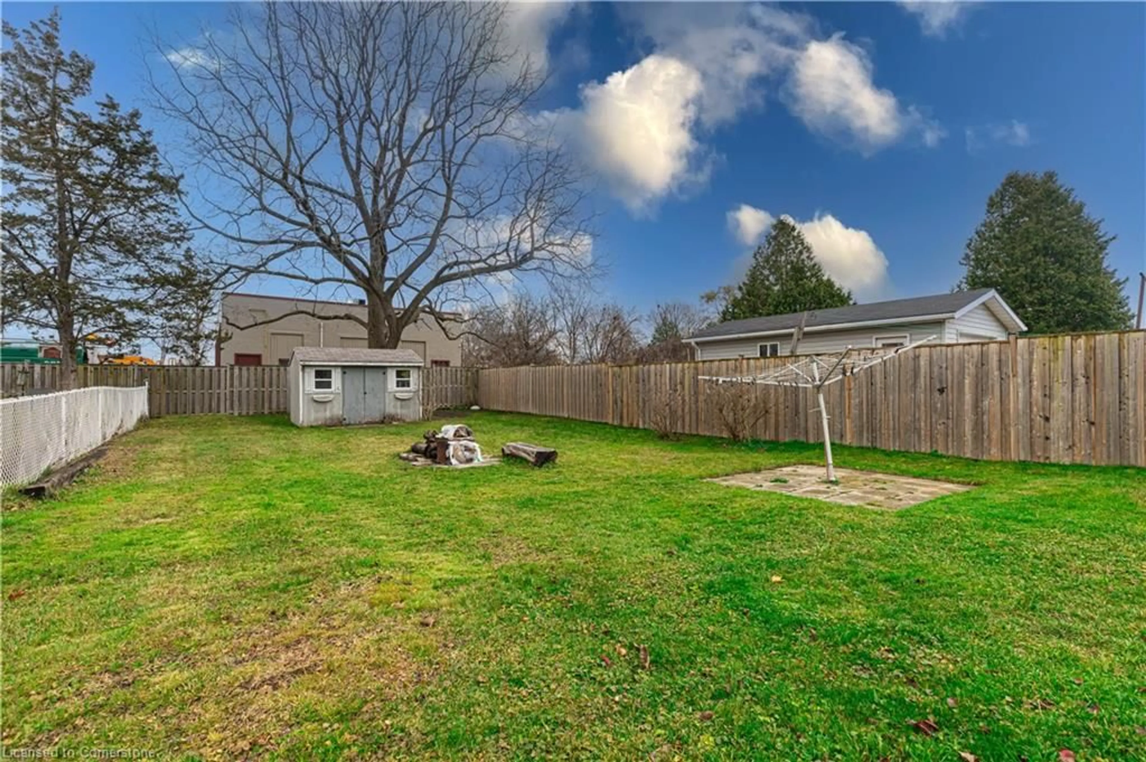 Patio, the fenced backyard for 448 Third St, London Ontario N5W 4W6