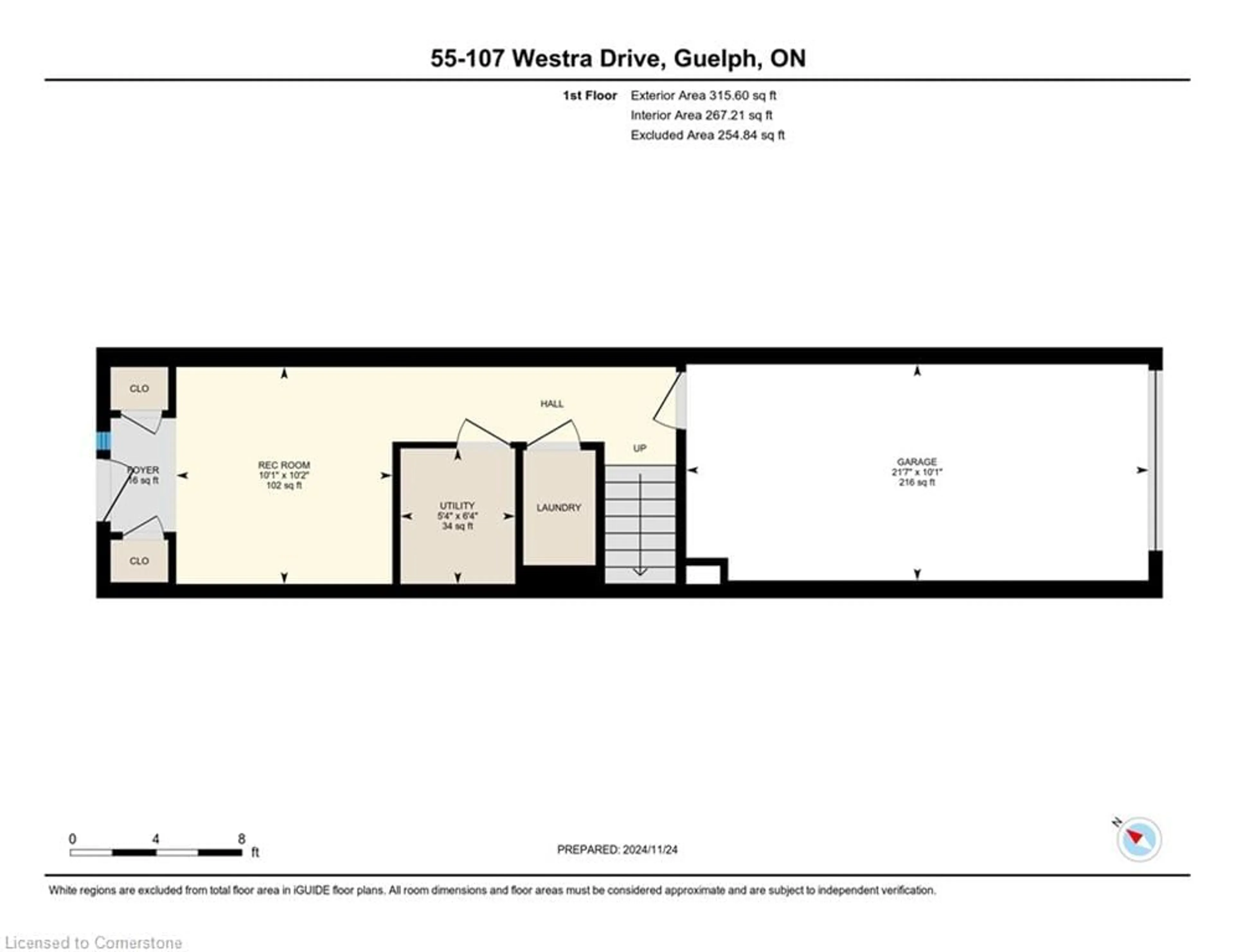 Floor plan for 107 Westra  Dr #55, Guelph Ontario N1K 0A5