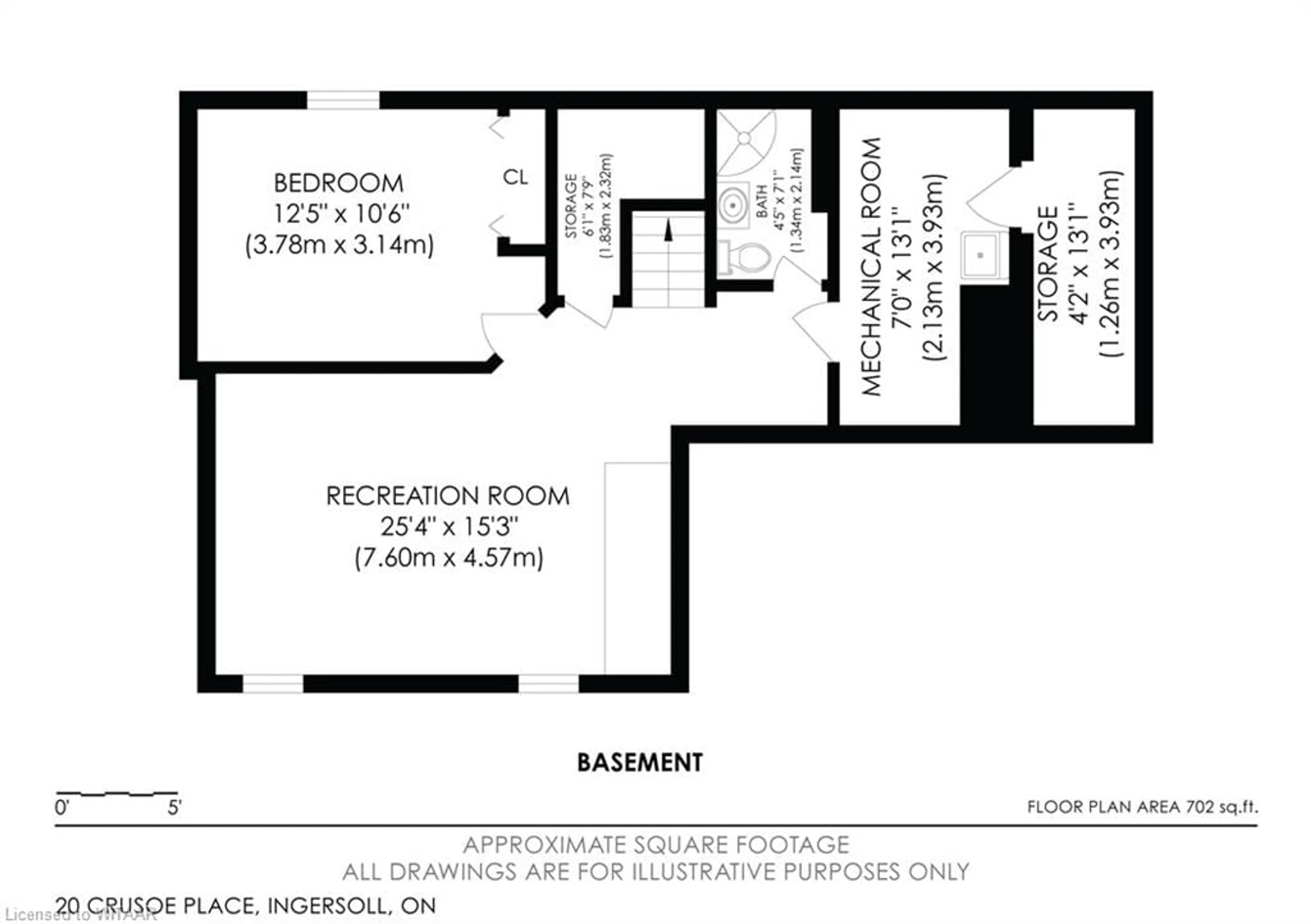 Floor plan for 20 Crusoe Pl, Ingersoll Ontario N5C 4G2