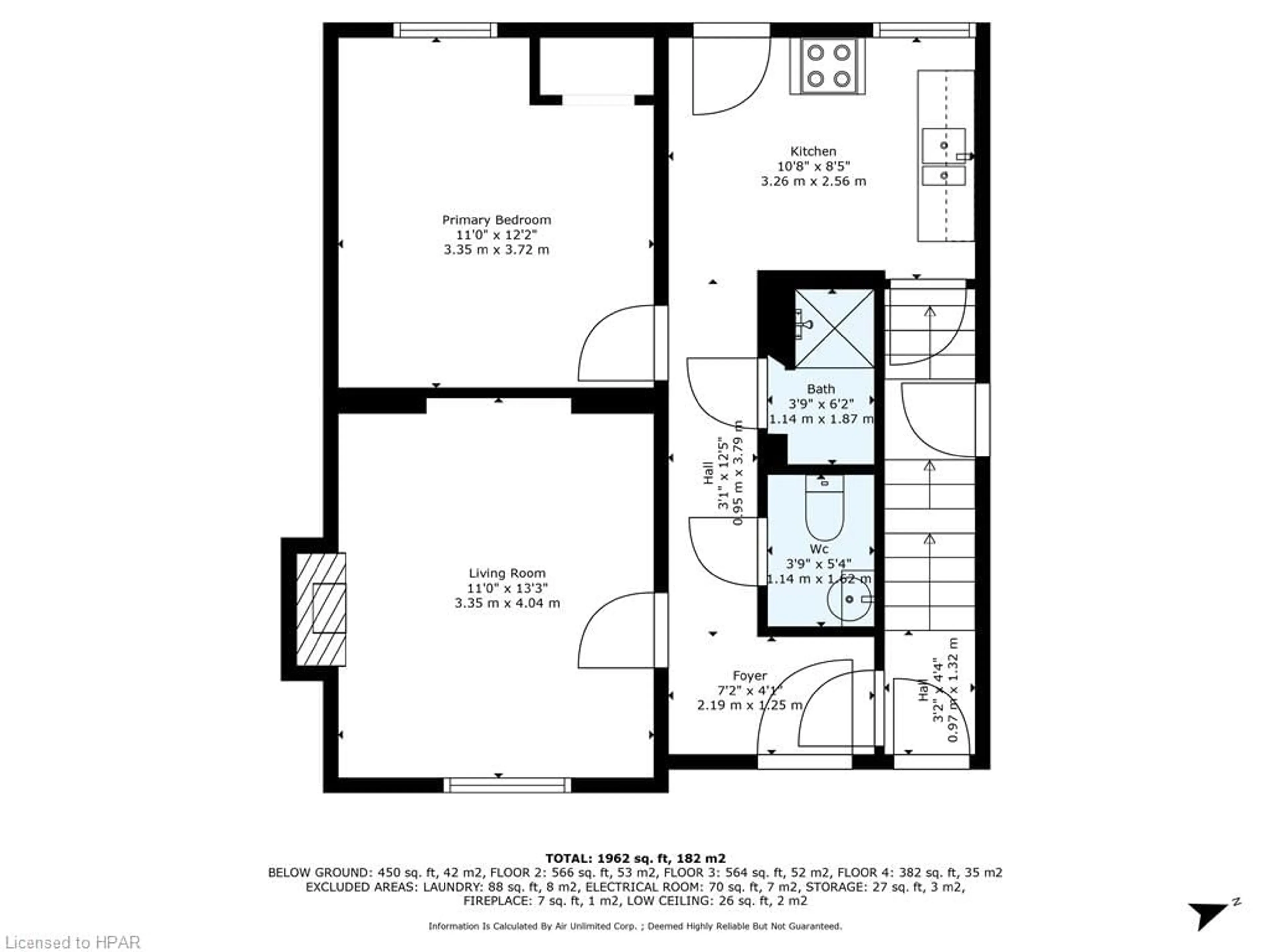 Floor plan for 1 Milton Ave, Hamilton Ontario L8L 6E5