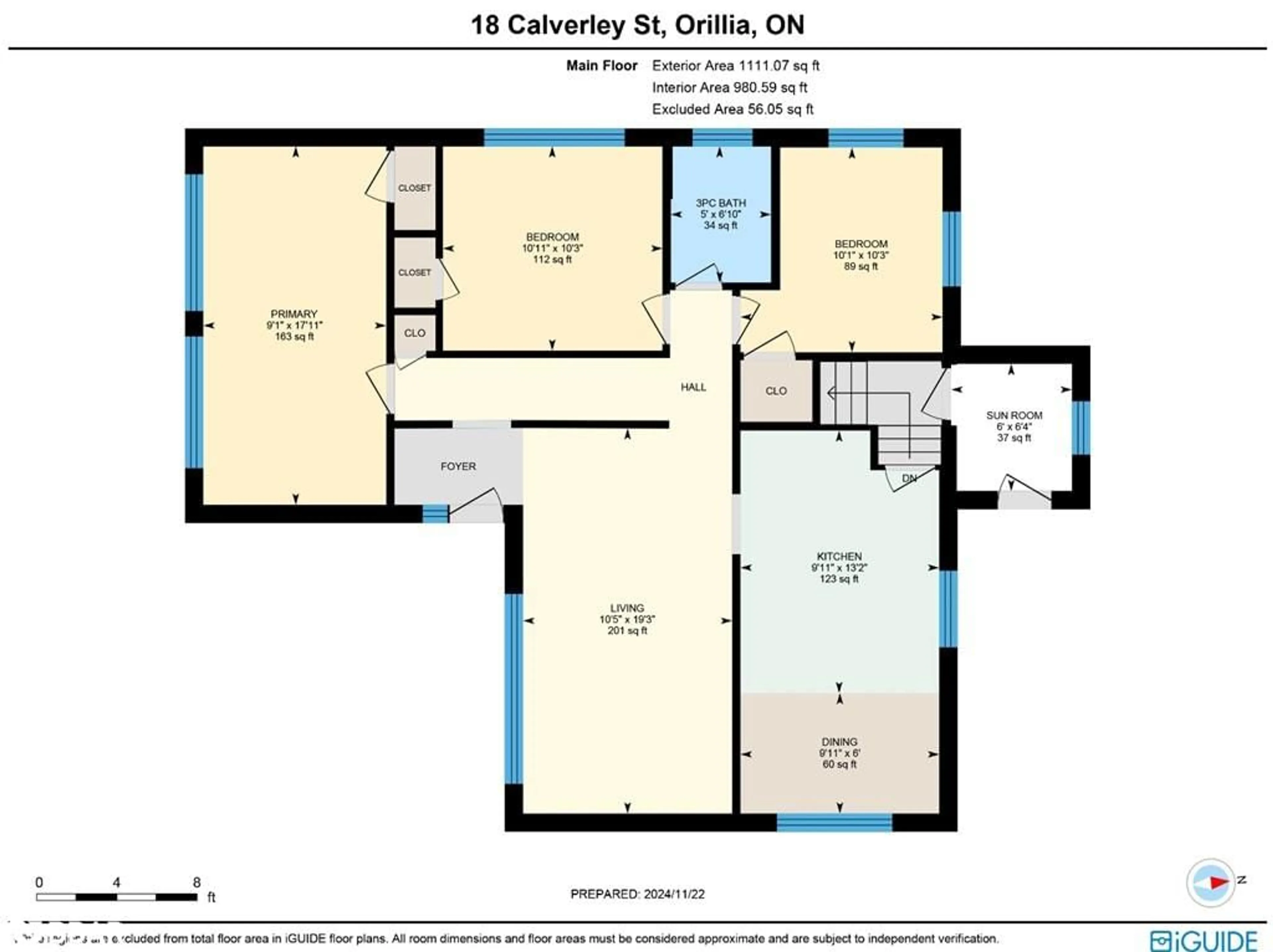 Floor plan for 18 Calverley St, Orillia Ontario L3V 3T4