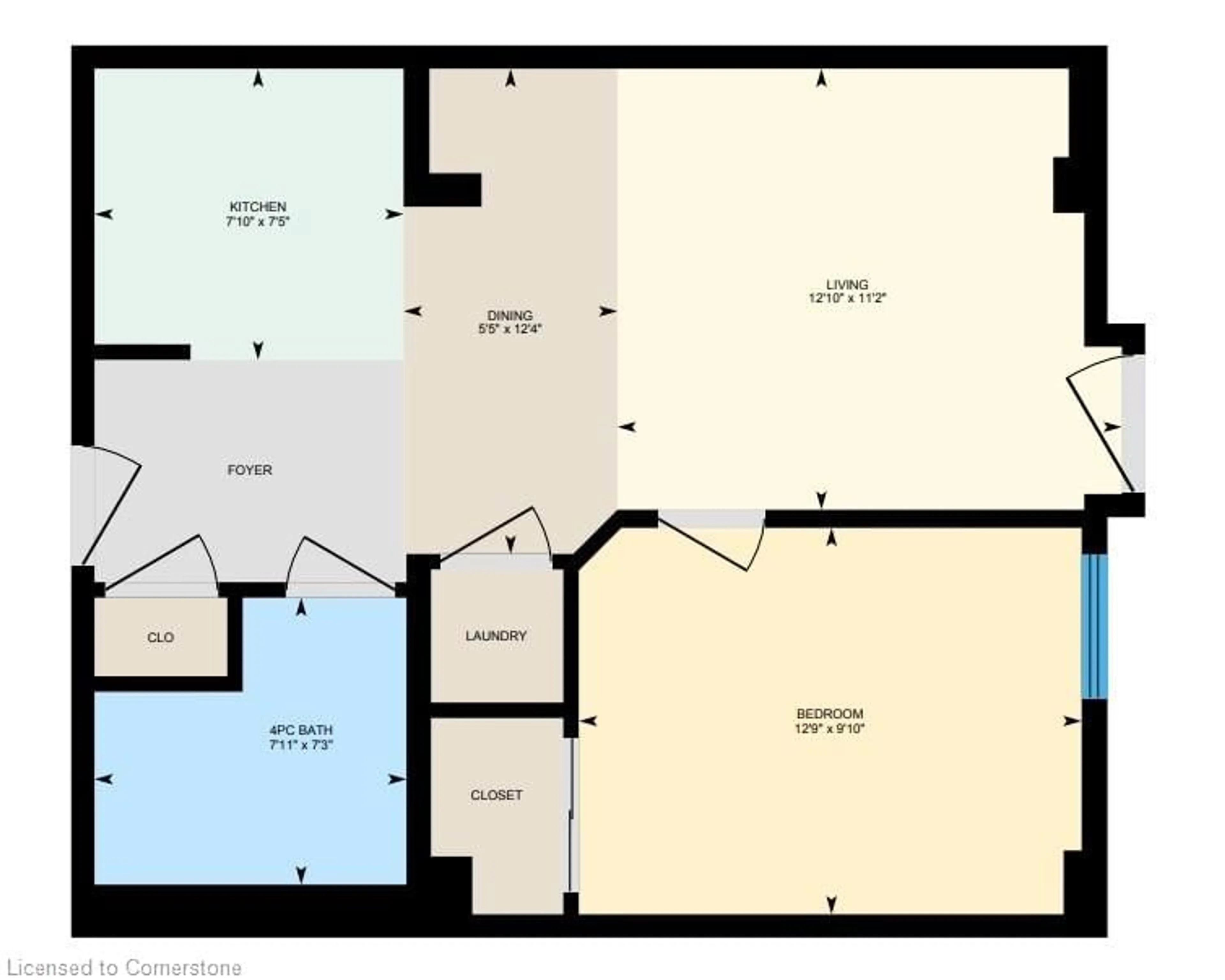 Floor plan for 112 King Street East St #902, Hamilton Ontario L8N 1A8