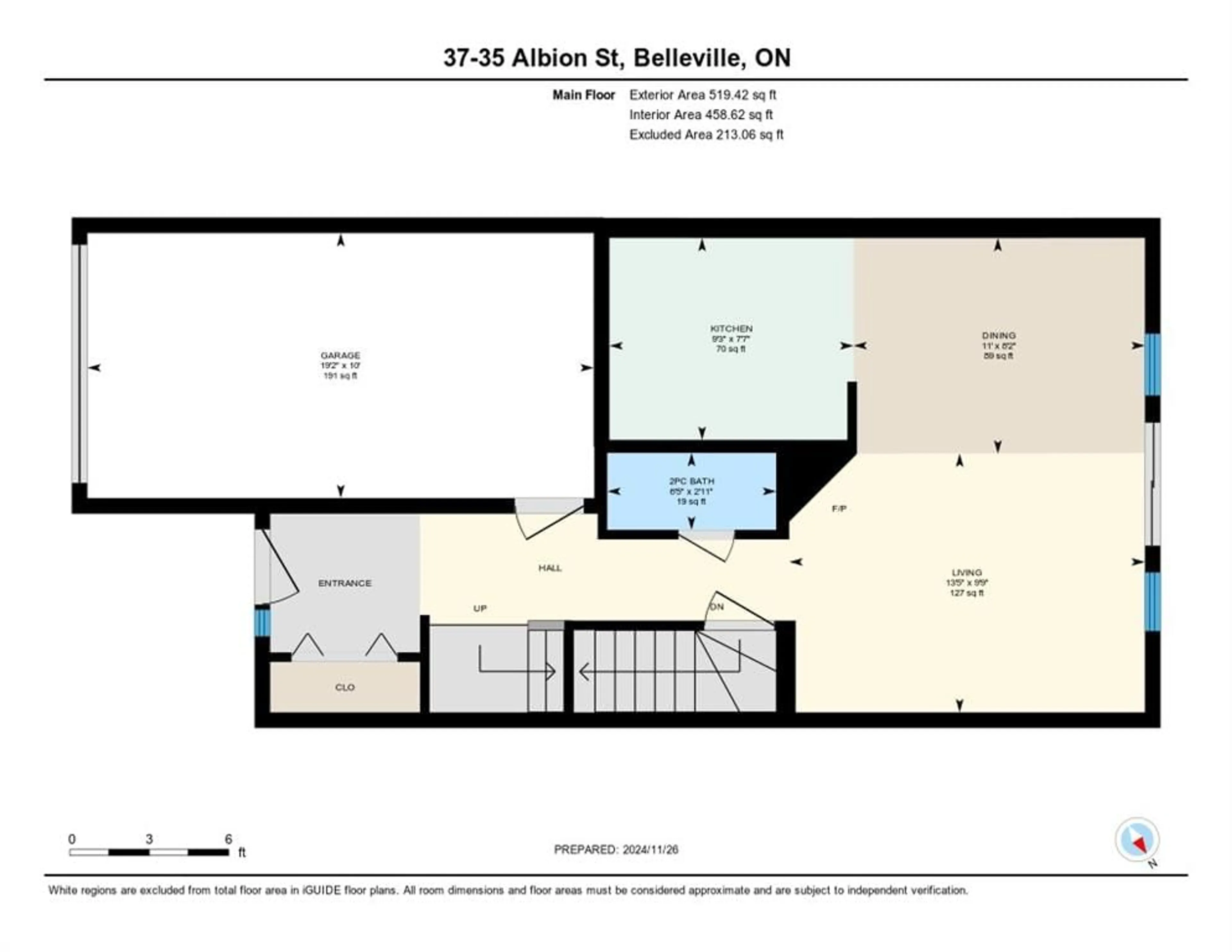 Floor plan for 35 Albion St #37, Belleville Ontario K8N 5Y8