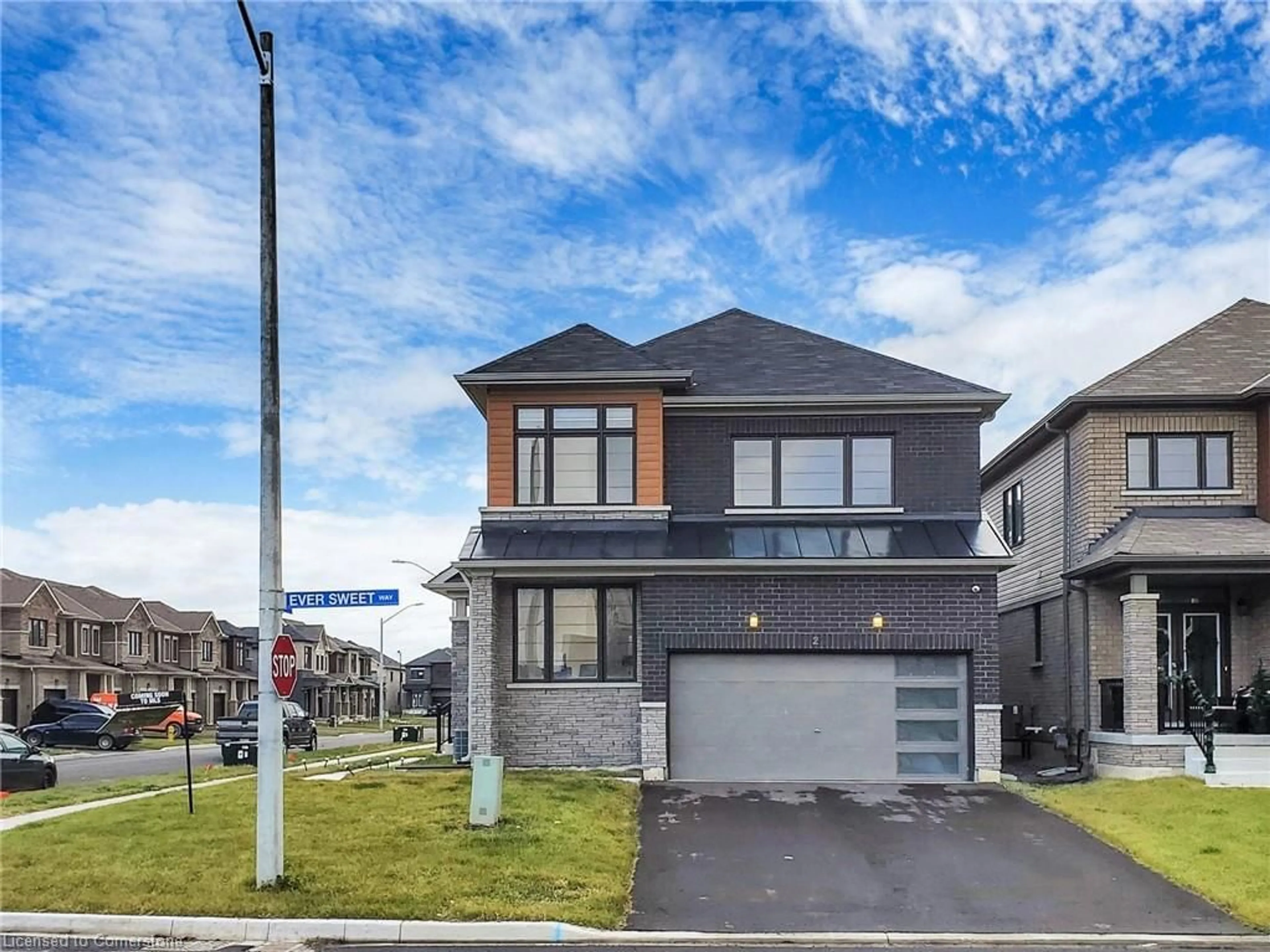 Frontside or backside of a home, the street view for 2 Ever Sweet Way, Thorold Ontario L2V 0K9