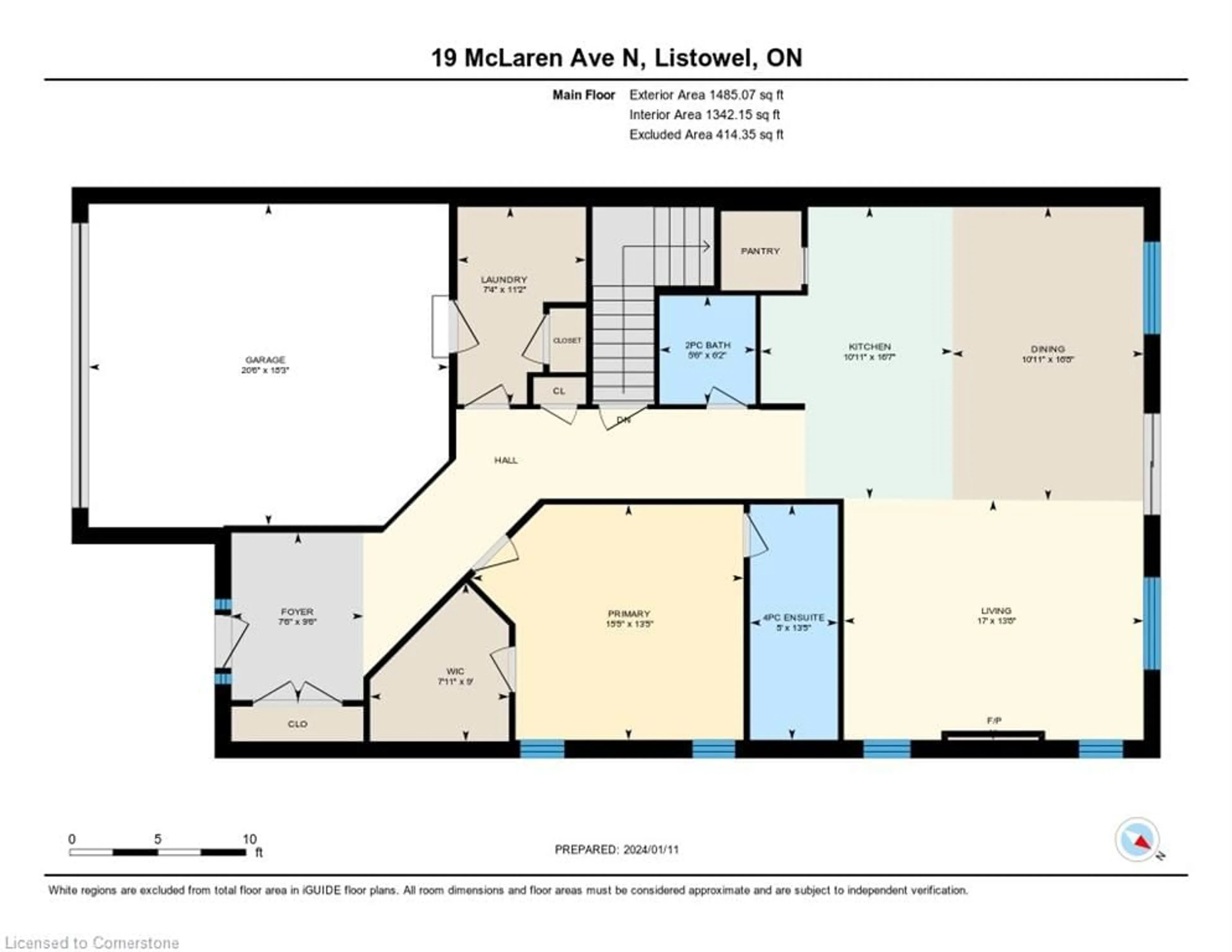 Floor plan for 19 Mclaren Ave Ave #8, Listowel Ontario N4W 0K1