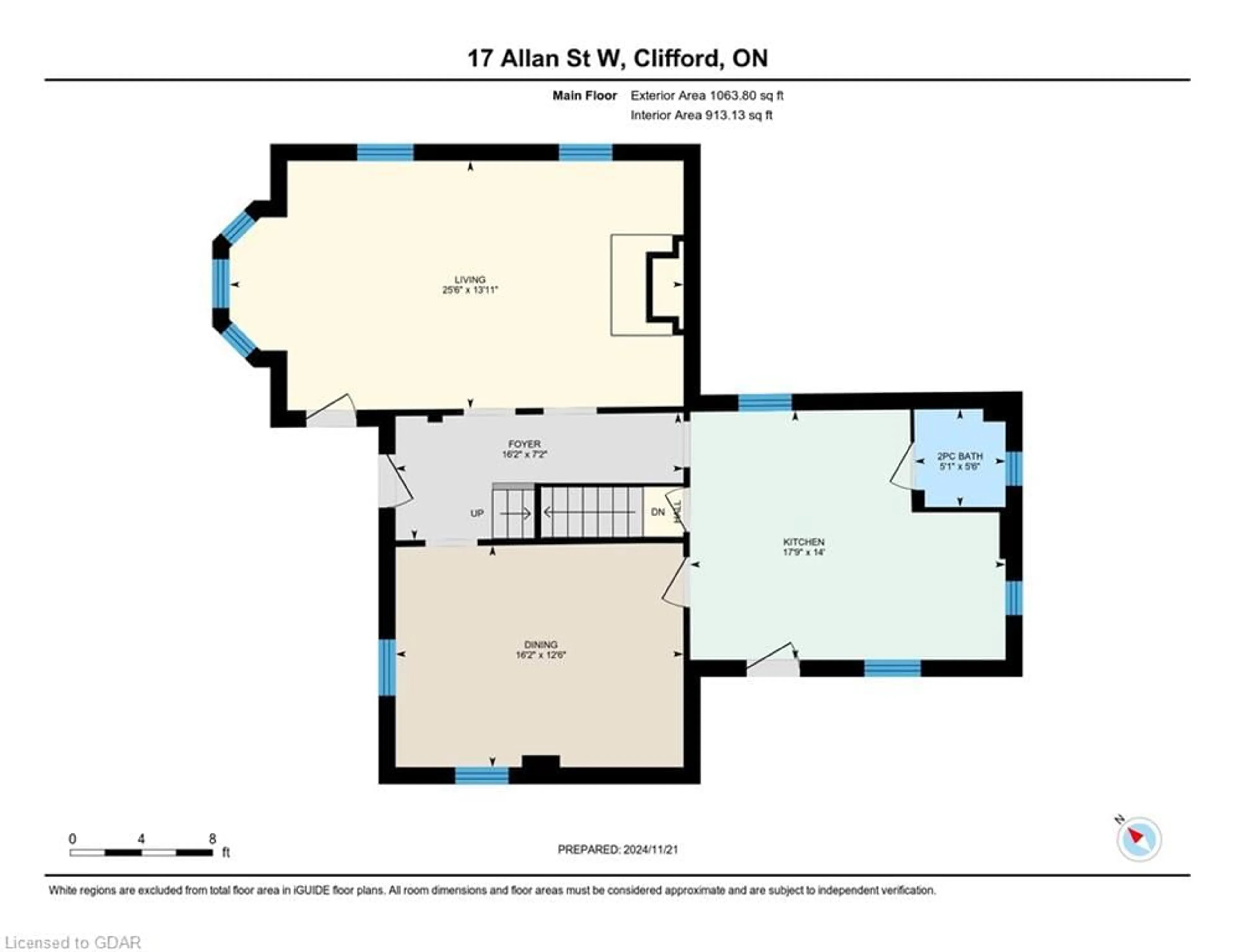 Floor plan for 17 Allan St St, Clifford Ontario N0G 1M0