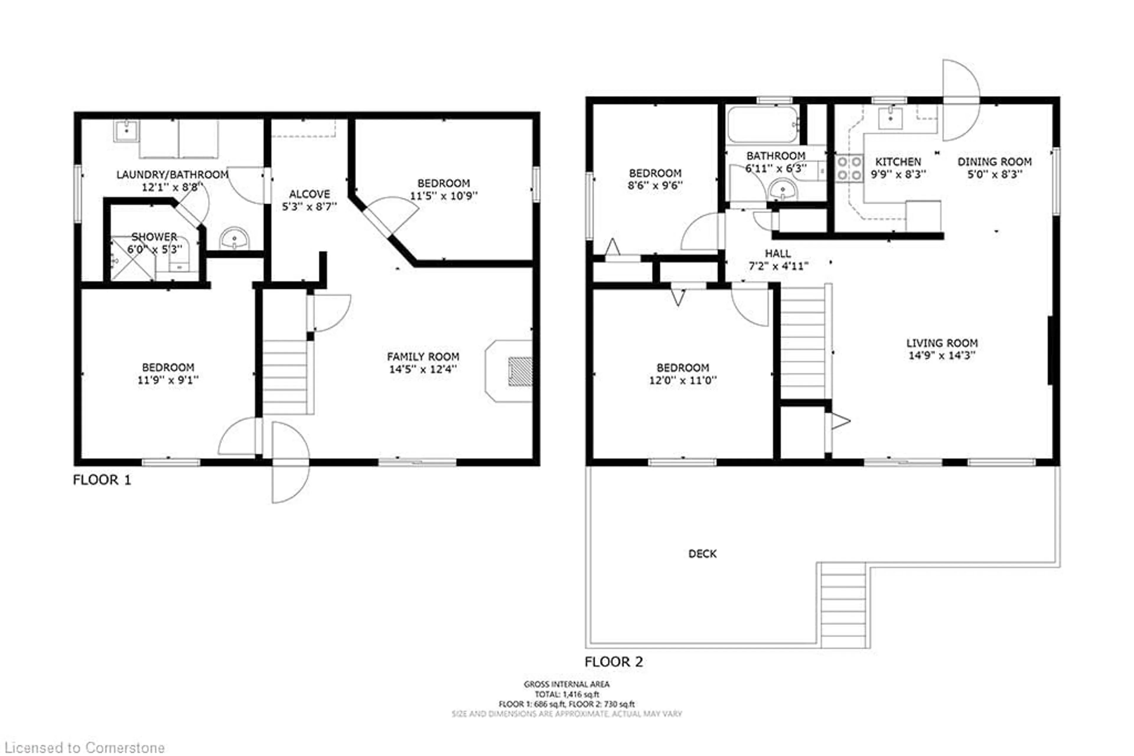 Floor plan for 1100 Dorcas Bay Rd, Tobermory Ontario N0H 2R0