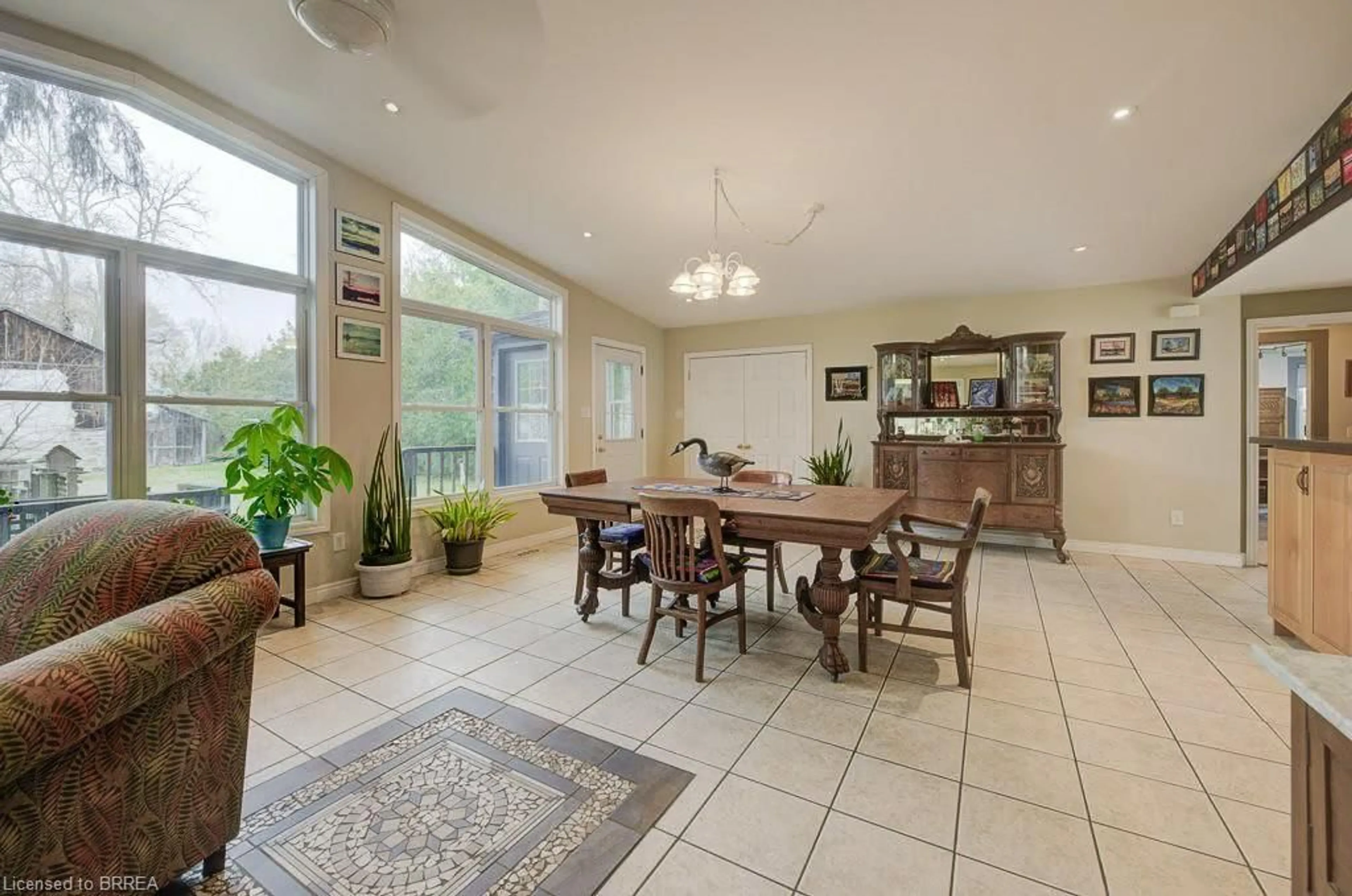 Dining room, wood floors, cottage for 955309 Canning Rd, Canning Ontario N3L 3E2