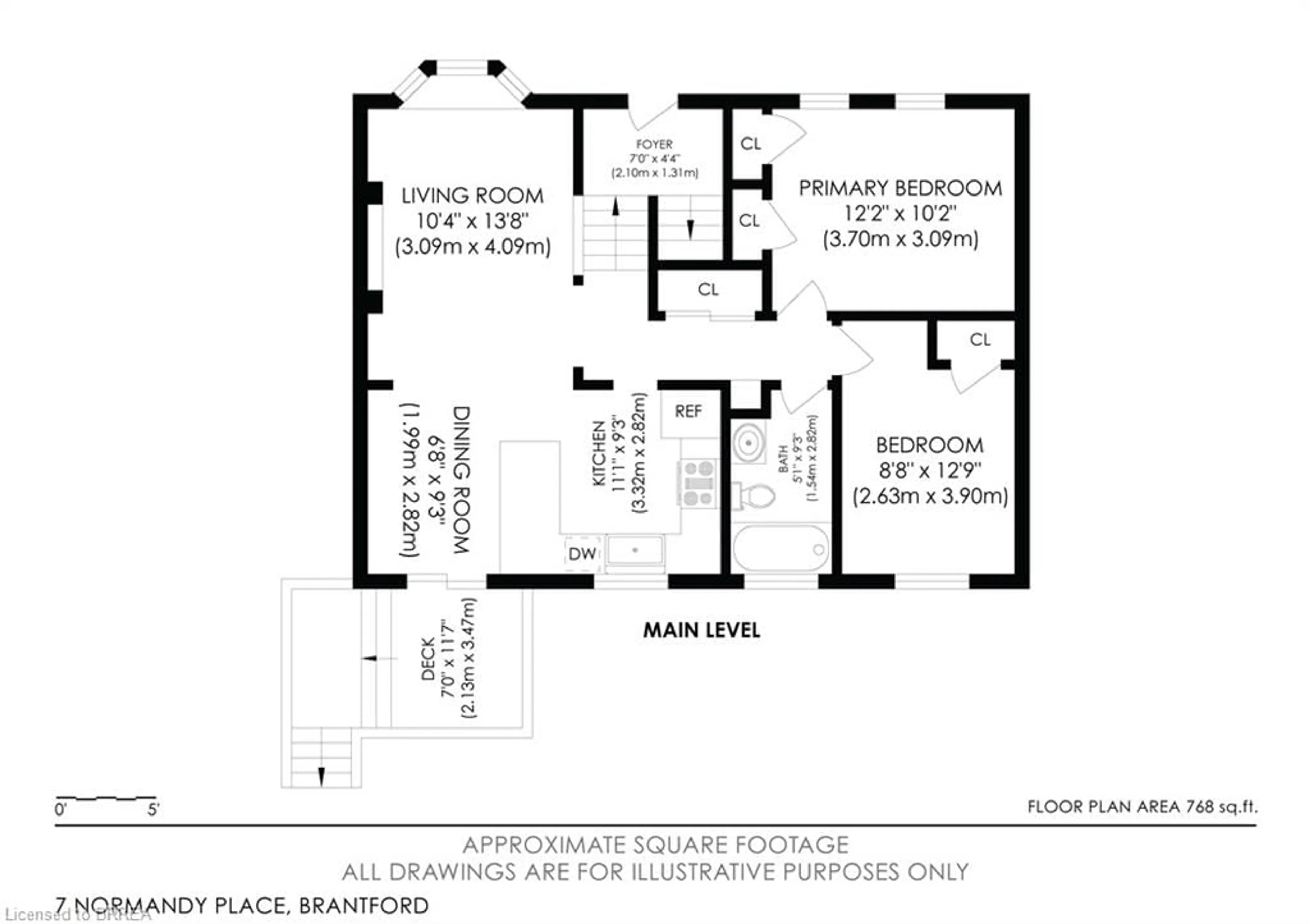 Floor plan for 7 Normandy Pl, Brantford Ontario N3P 1C8