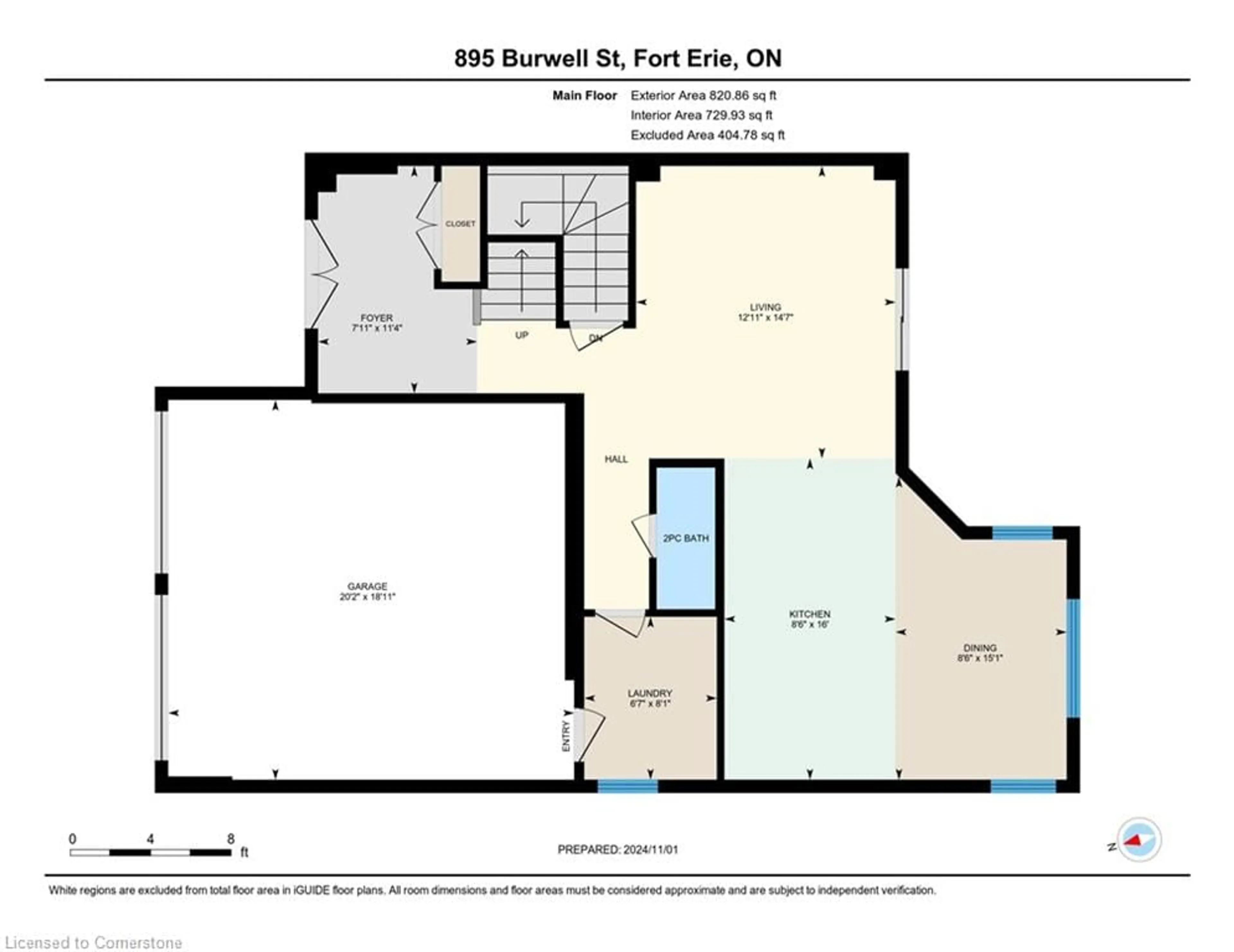 Floor plan for 895 Burwell St, Fort Erie Ontario L2A 0E2