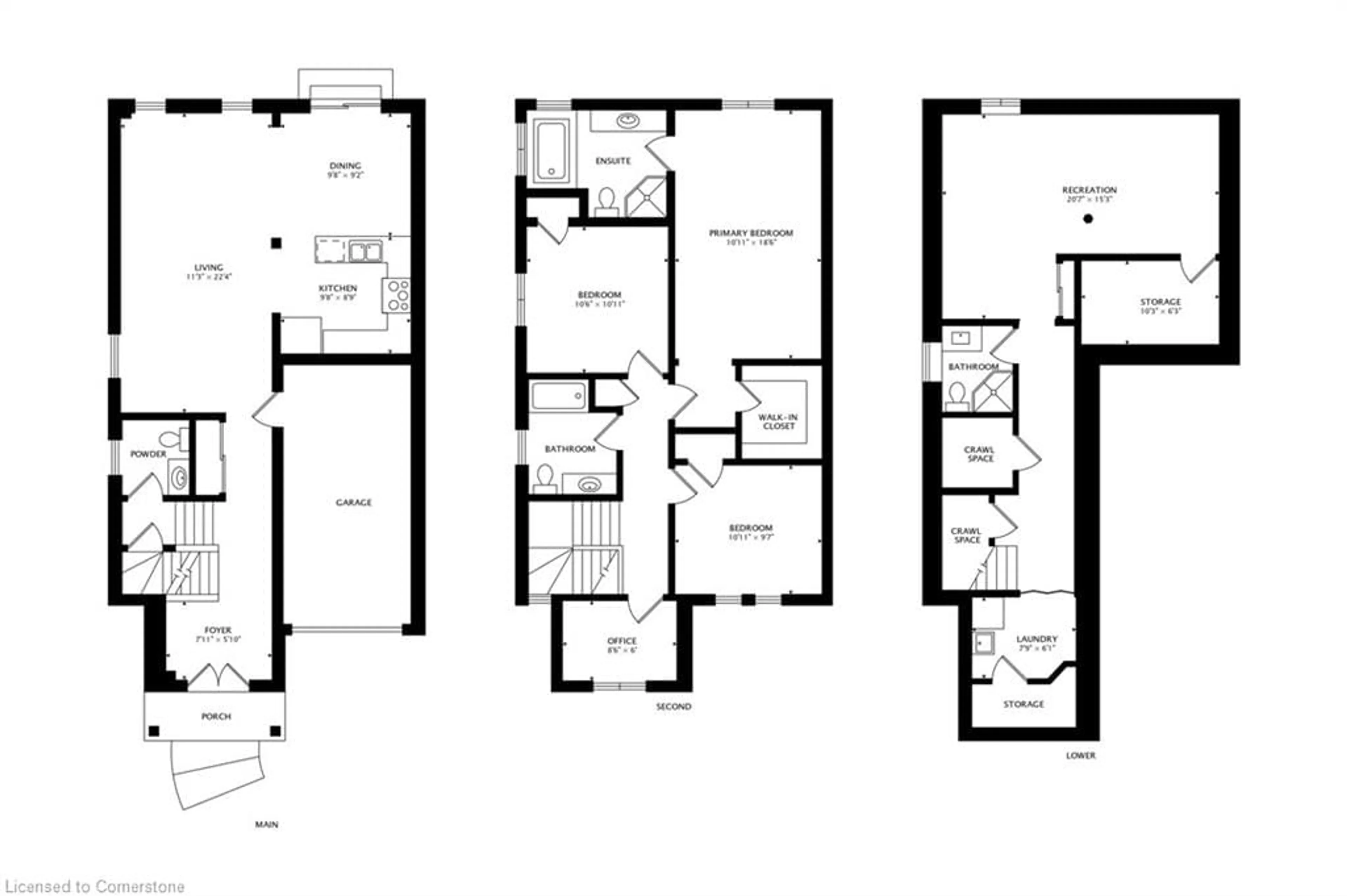 Floor plan for 86 Glendarling Cres, Stoney Creek Ontario L8E 0B1