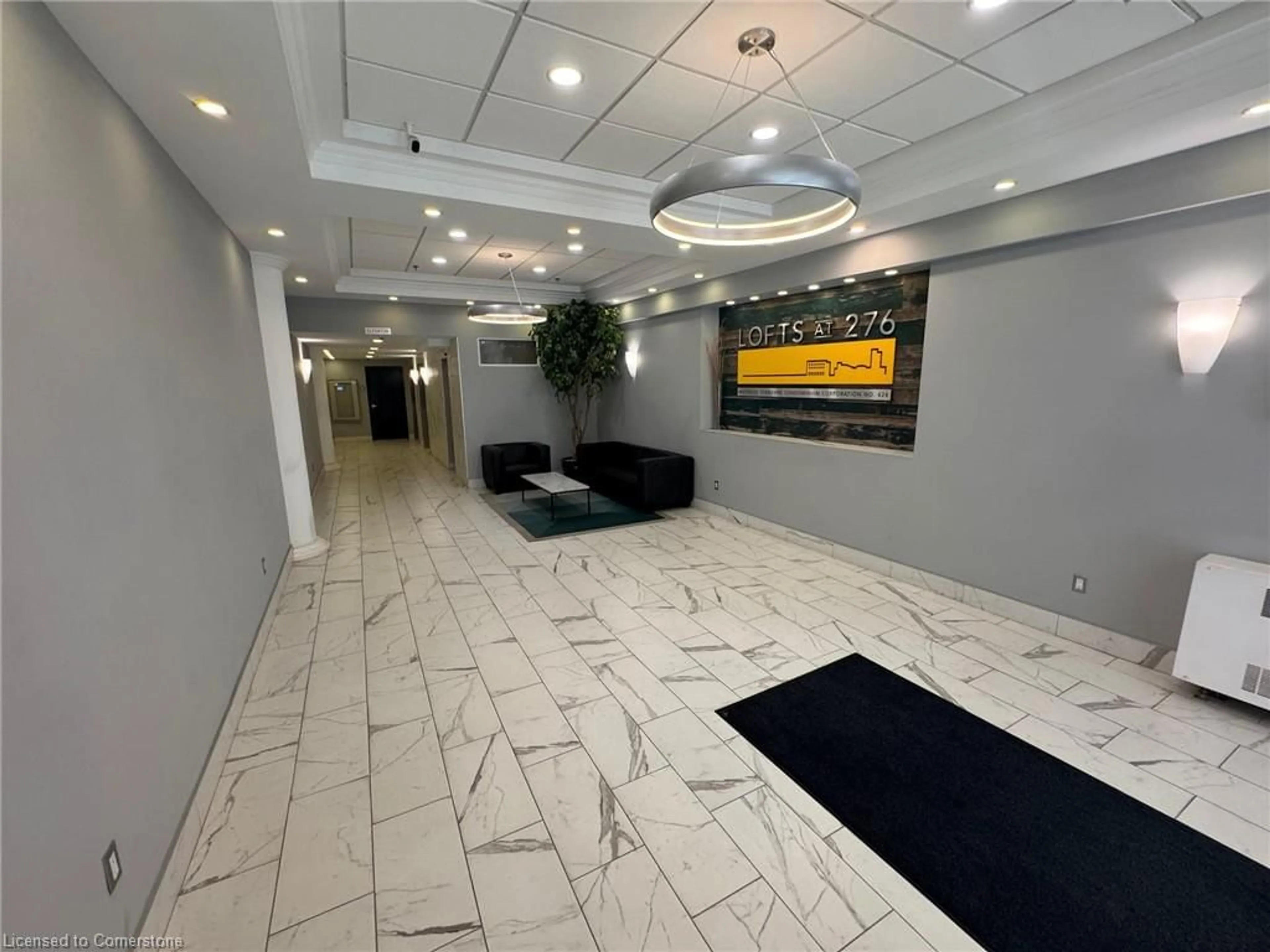 Indoor lobby, unknown floor for 276 King St #208, Kitchener Ontario N2G 1B6