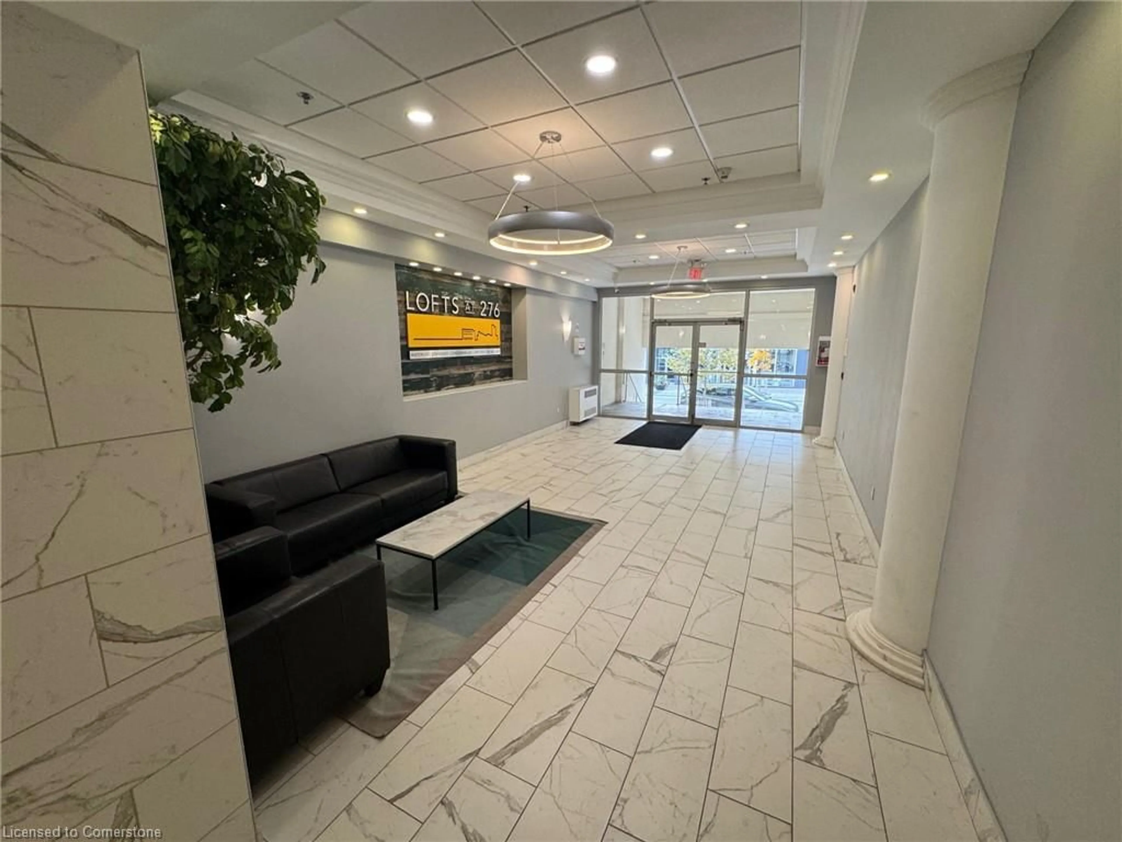 Indoor lobby, unknown floor for 276 King St #208, Kitchener Ontario N2G 1B6