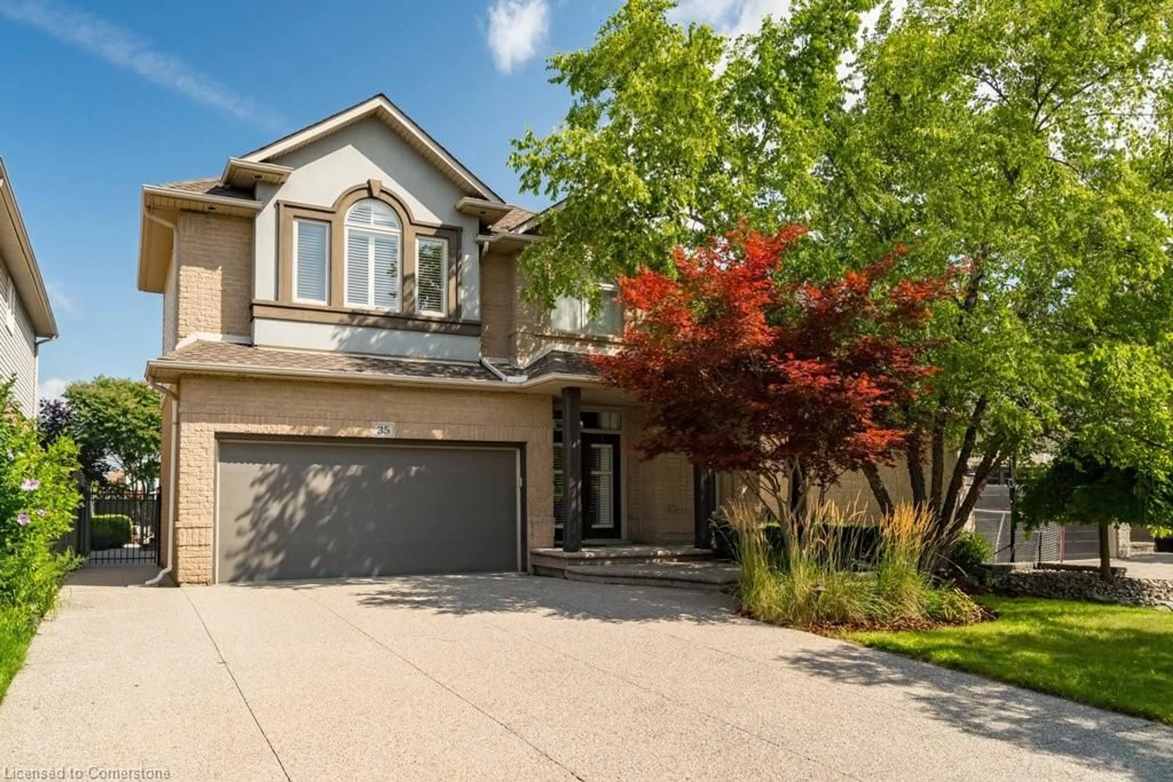 Frontside or backside of a home, the street view for 35 Holkham Ave, Ancaster Ontario L9K 1N8