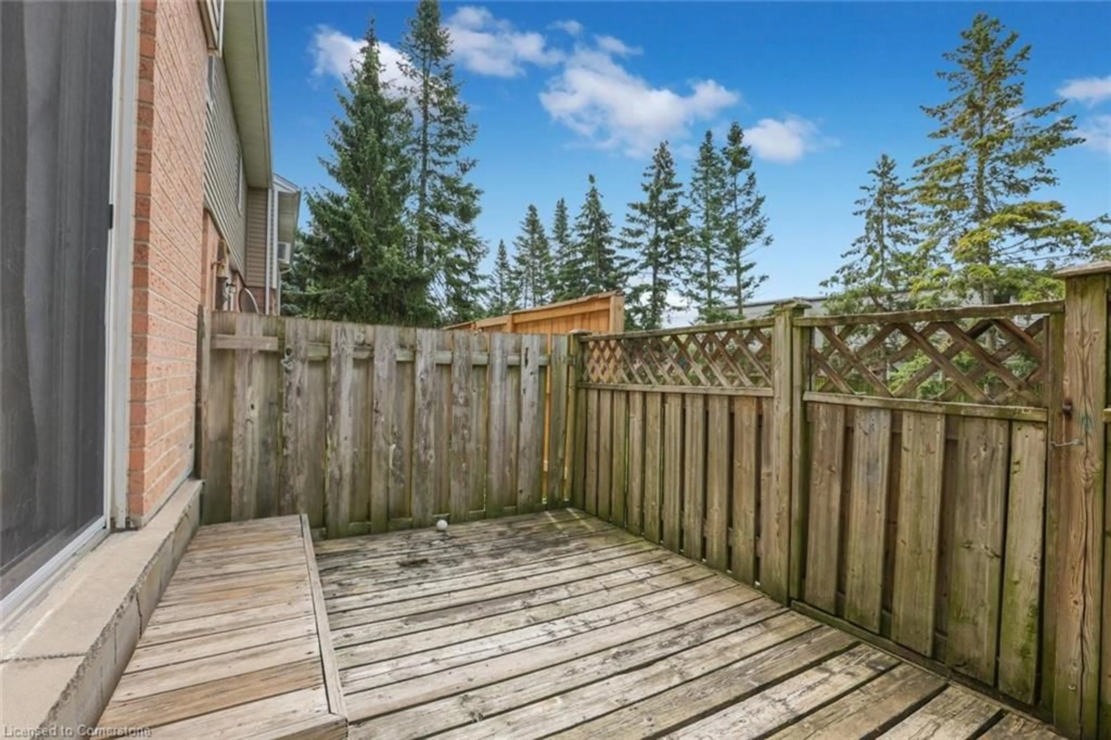 Patio, forest/trees view for 10 Mill Creek Rd #6, Cambridge Ontario N1R 1J6