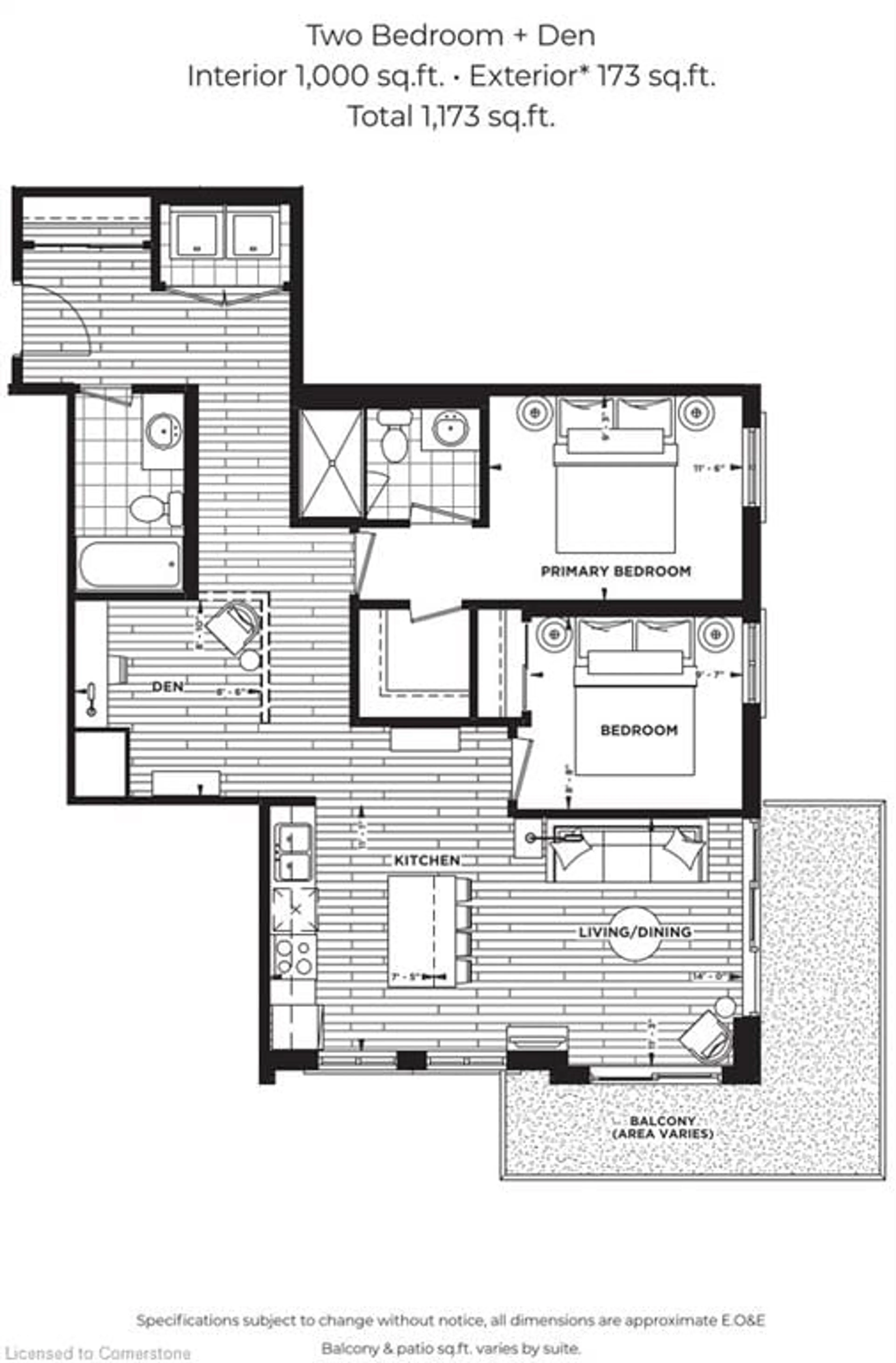 Floor plan for 21 Main St #406, Grimsby Ontario L3M 1M7