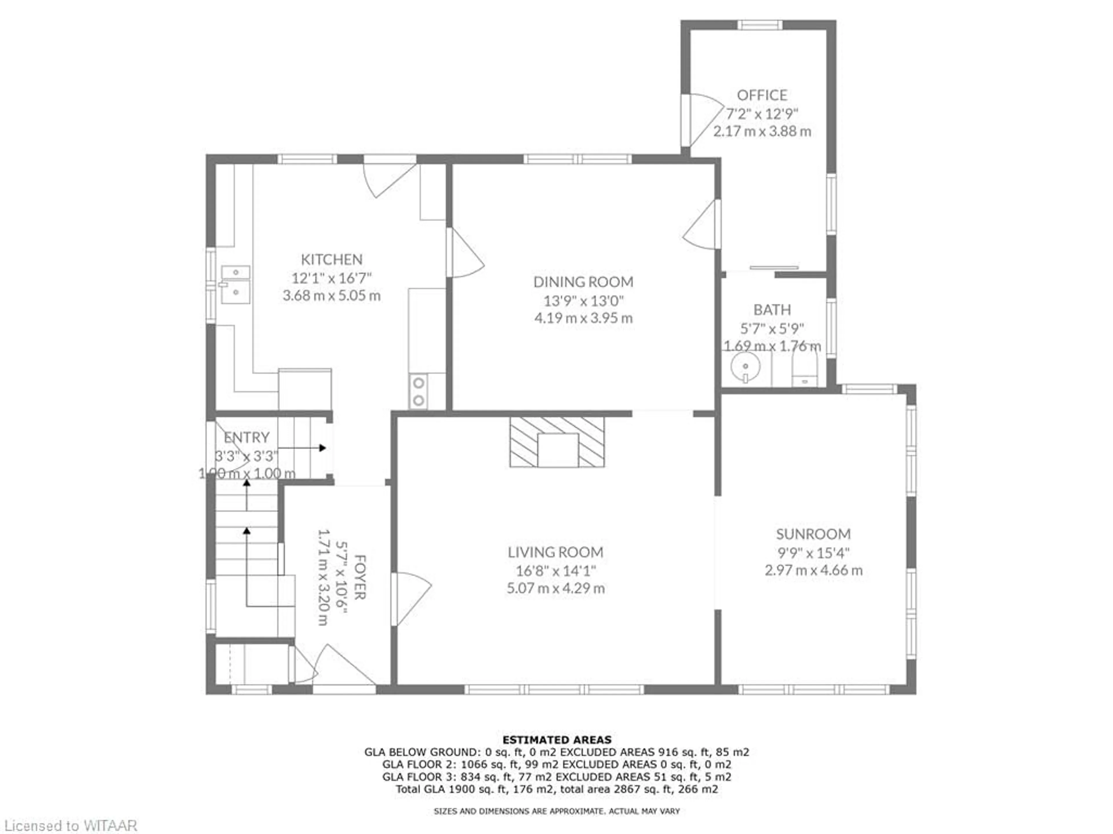 Floor plan for 596 Grant St, Woodstock Ontario N4S 4Z3