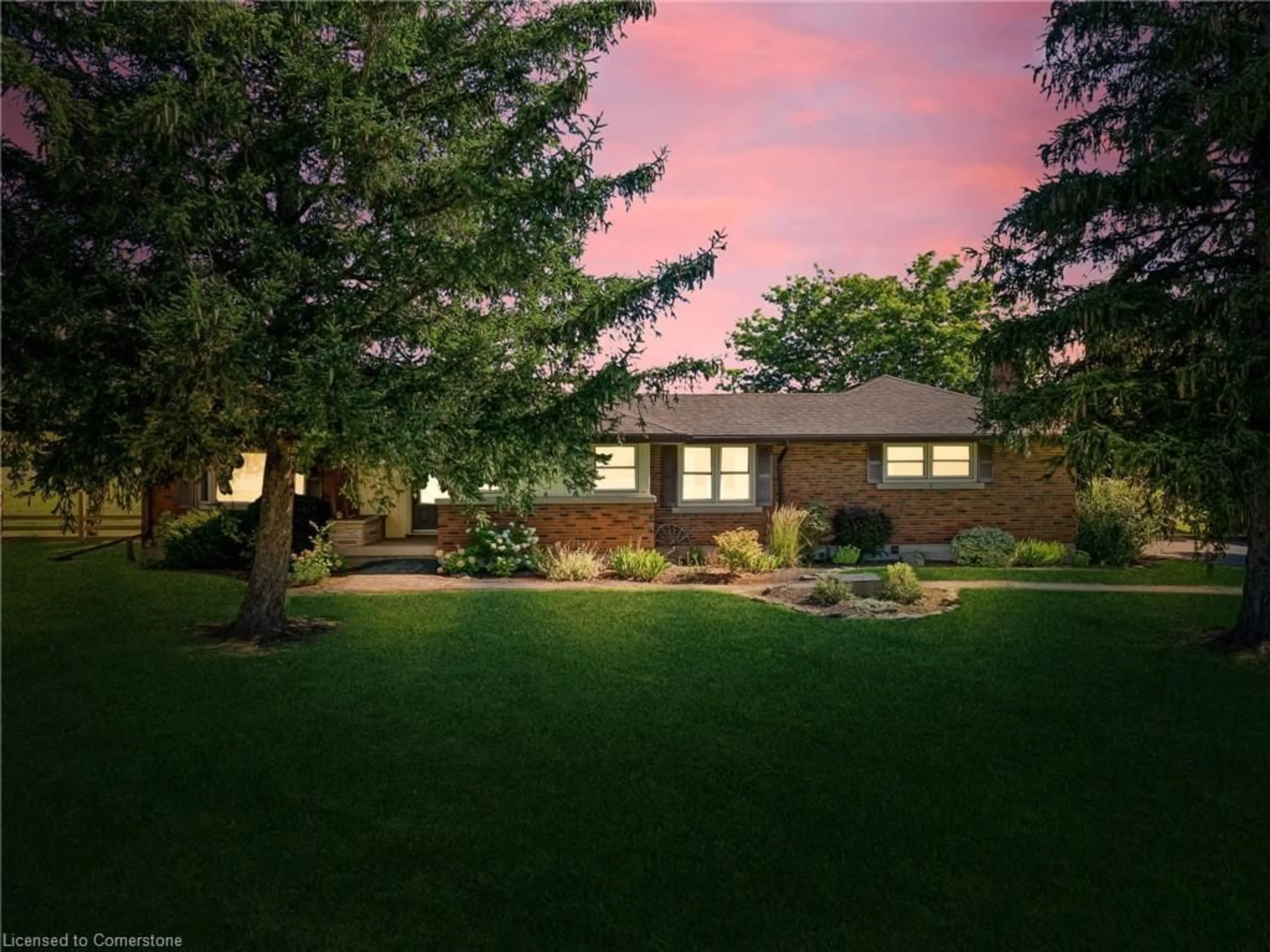 Frontside or backside of a home, the fenced backyard for 2184 Haldimand 17 Rd, Cayuga Ontario N0A 1E0