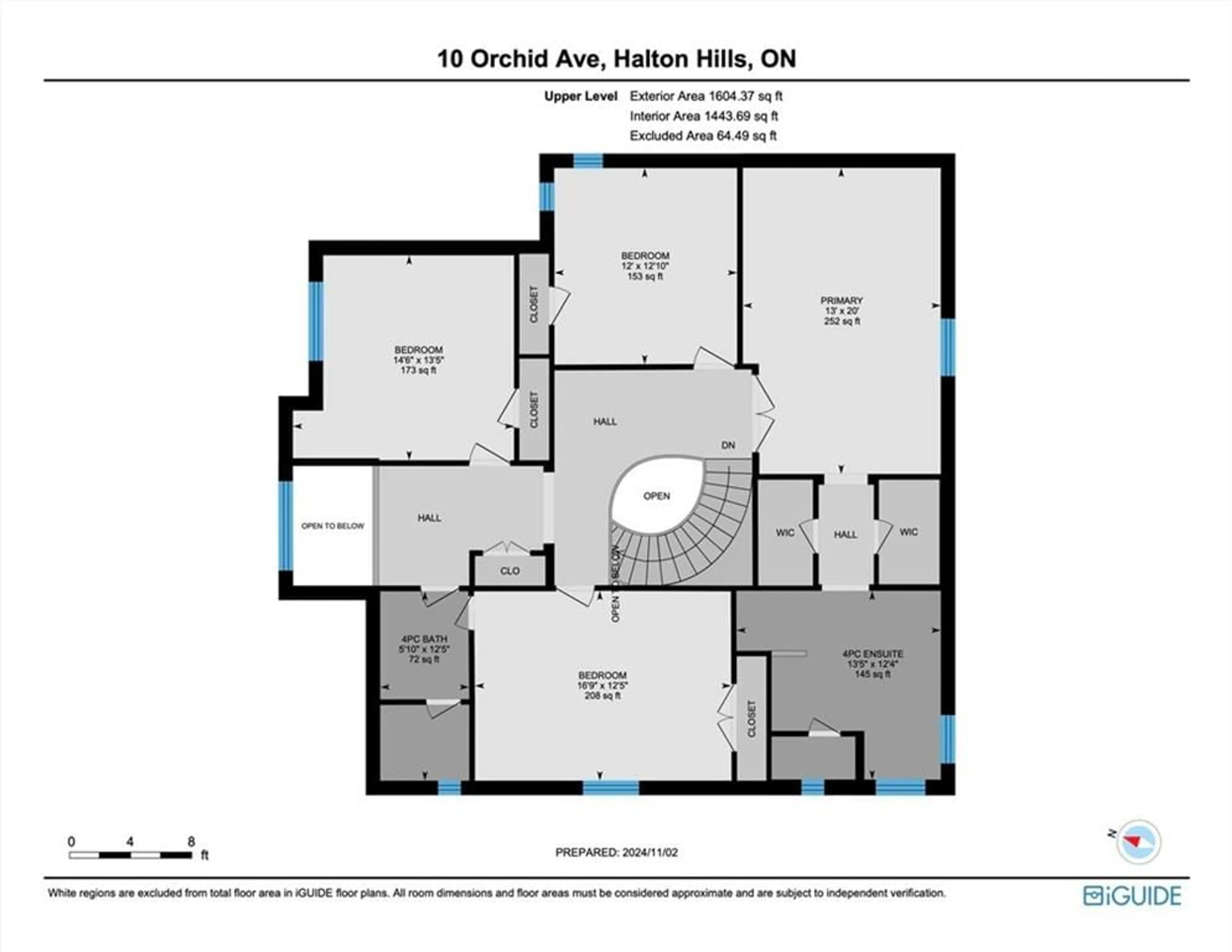 Floor plan for 10 Orchid Ave, Georgetown Ontario L7G 6L7