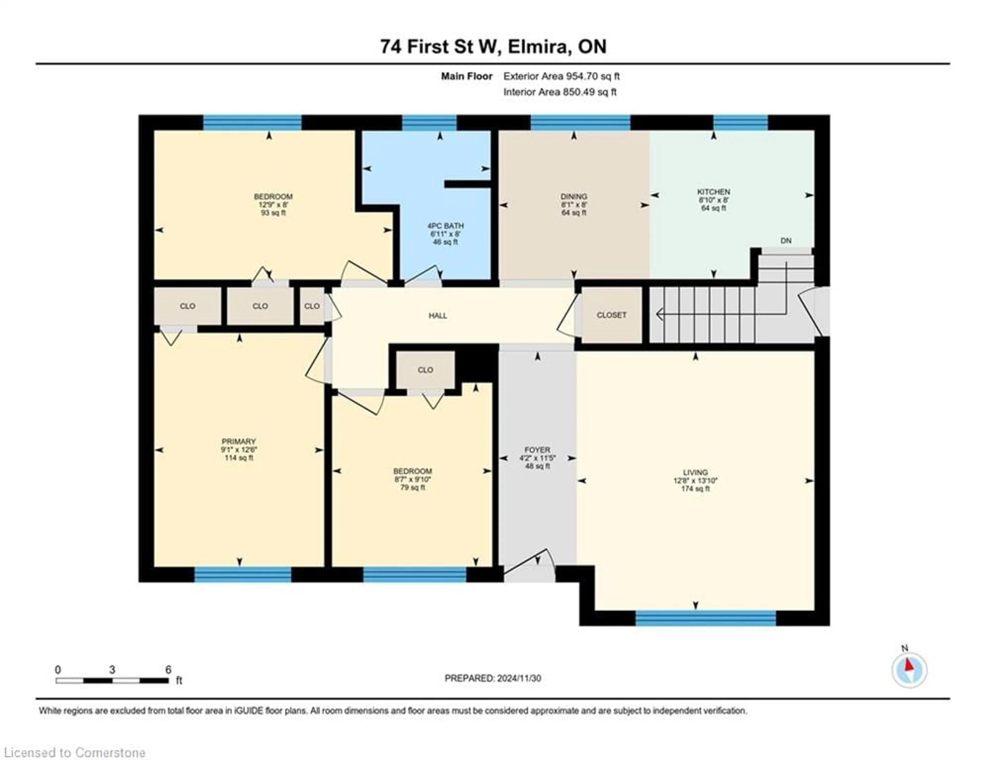 Floor plan for 74 First St, Elmira Ontario N3B 1H1