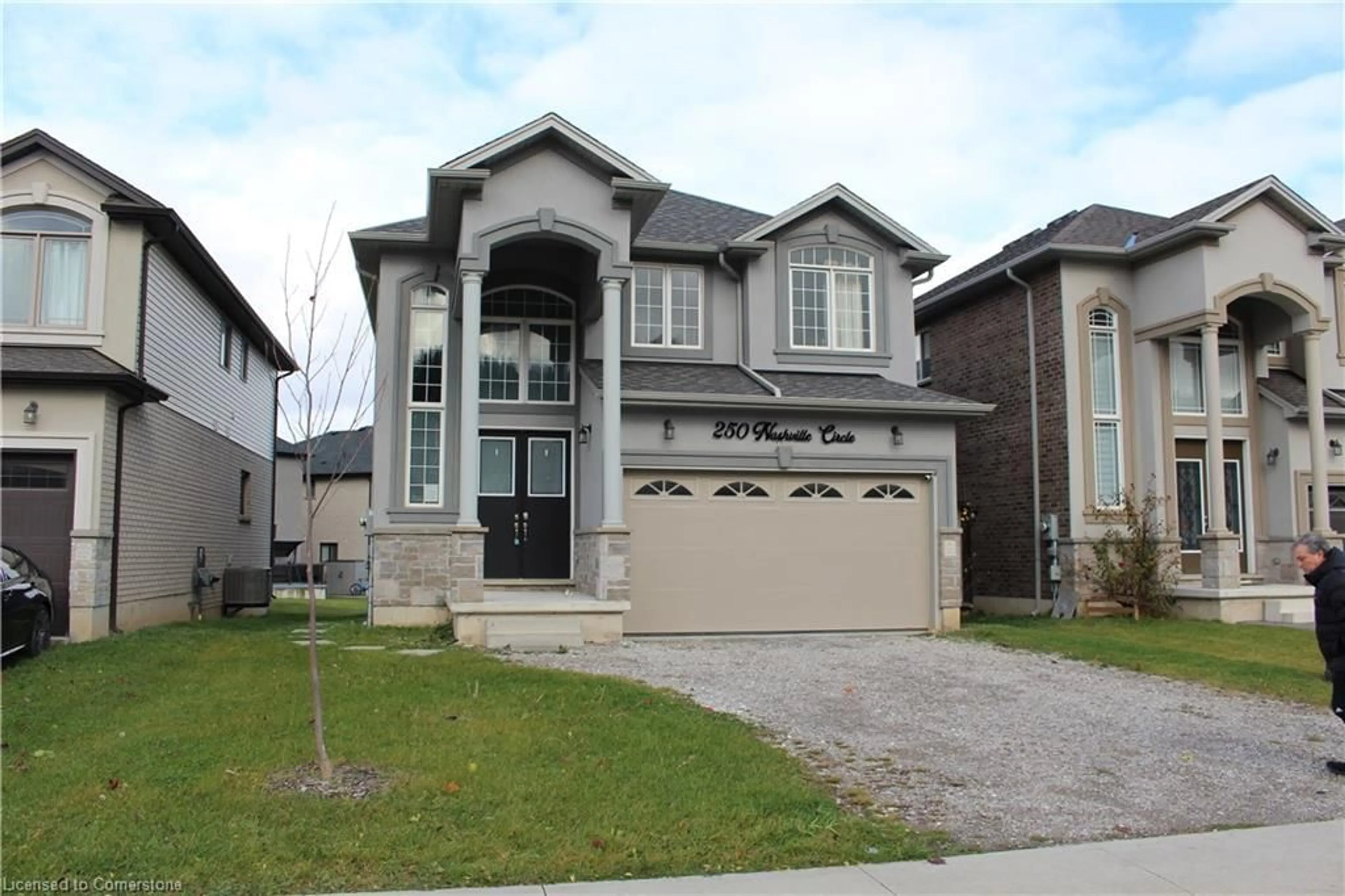 Frontside or backside of a home, the street view for 250 Nashville Cir, Hamilton Ontario L8G 5H4