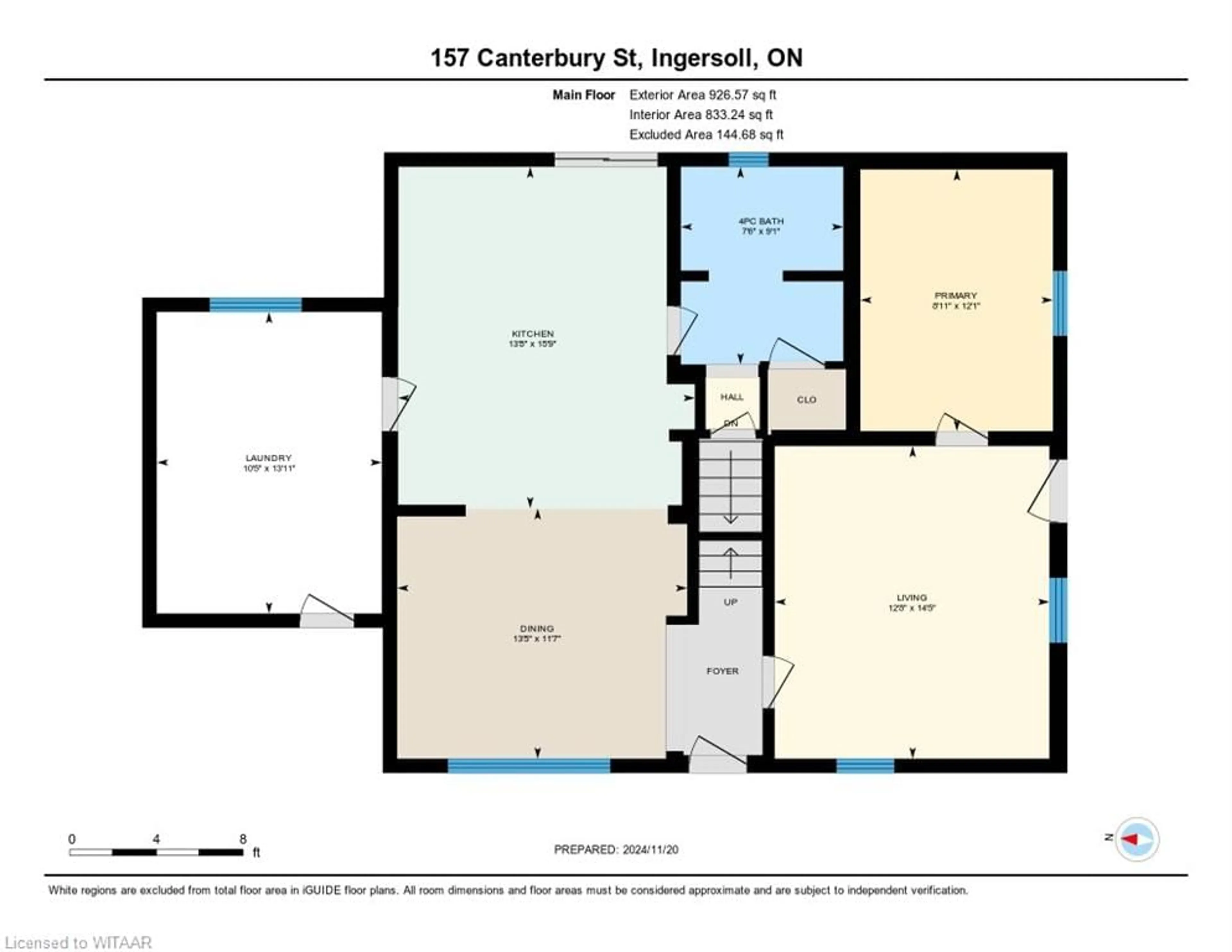 Floor plan for 157 Canterbury St, Ingersoll Ontario N5C 1E2