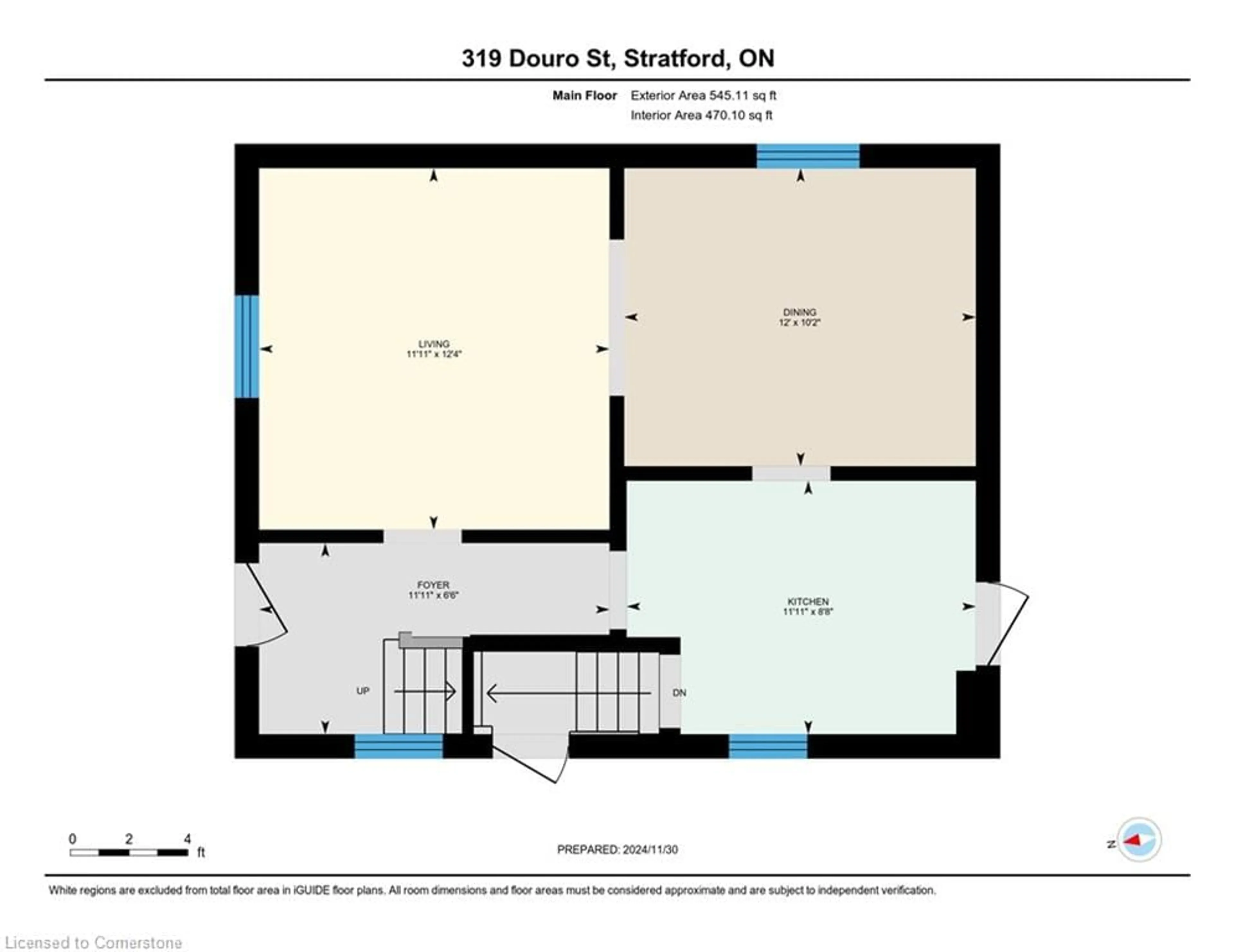 Floor plan for 319 Douro St, Stratford Ontario N5A 3S6